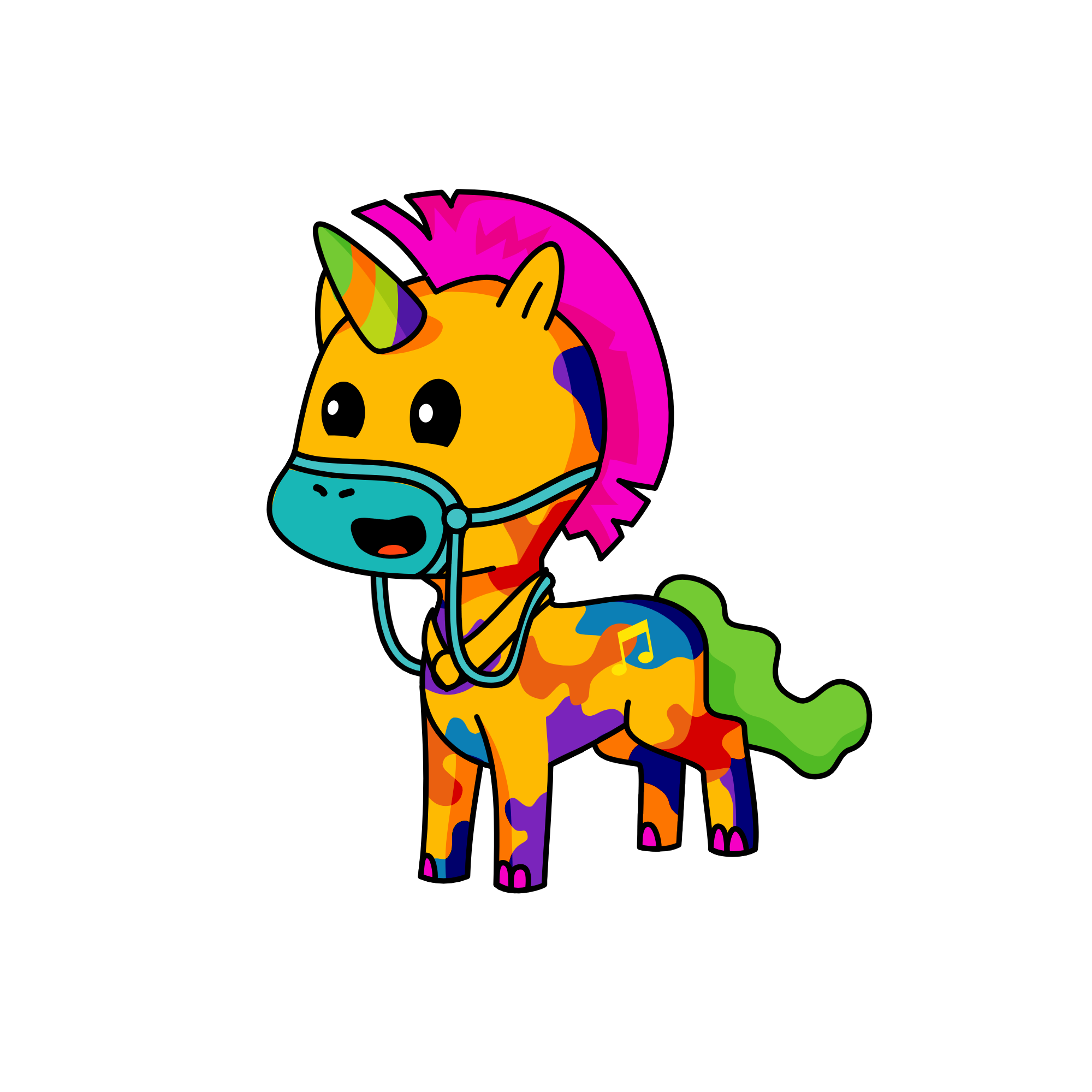 My sister just said, "I'm going to eat chocolate glue! :D", the unicorn