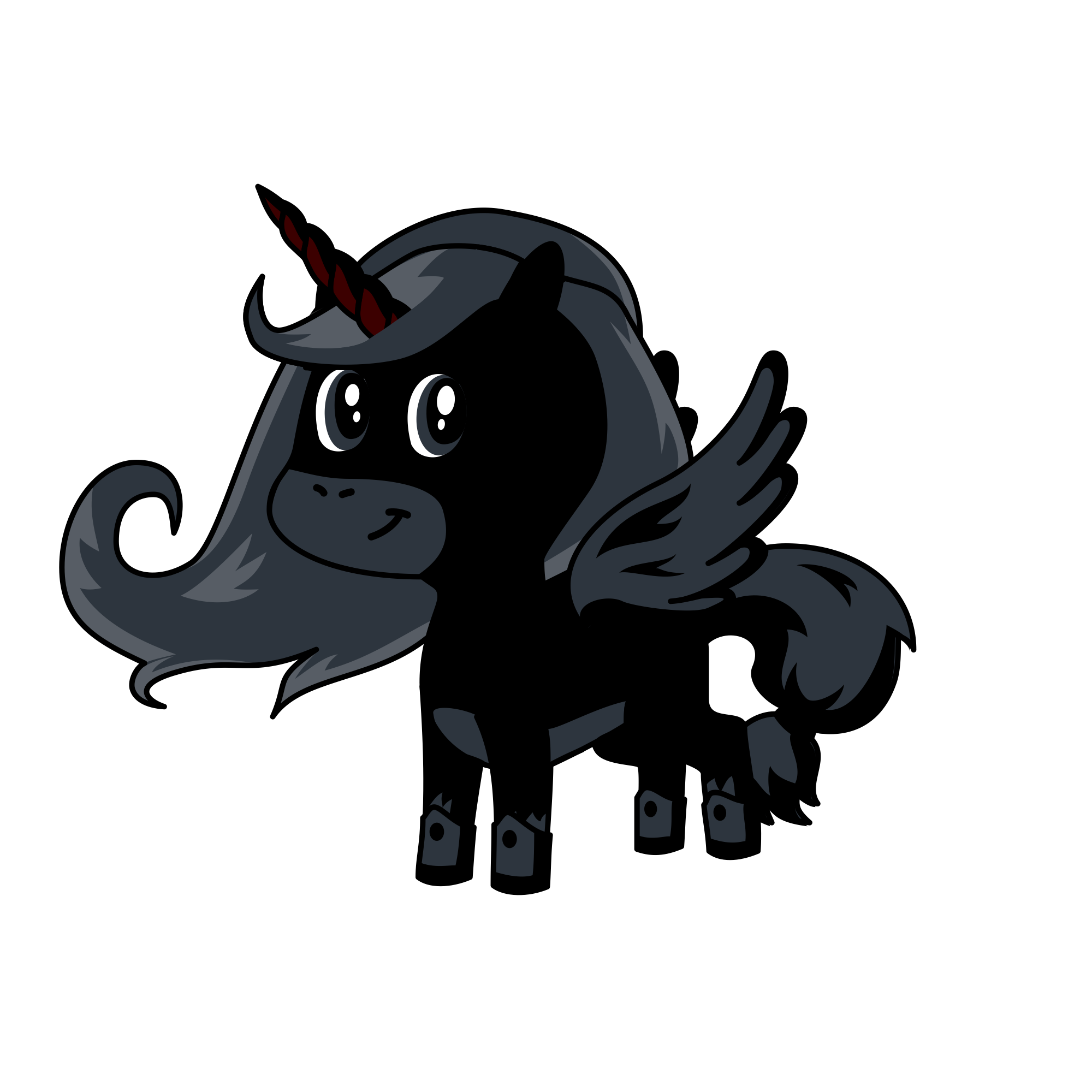 Shedow, the unicorn