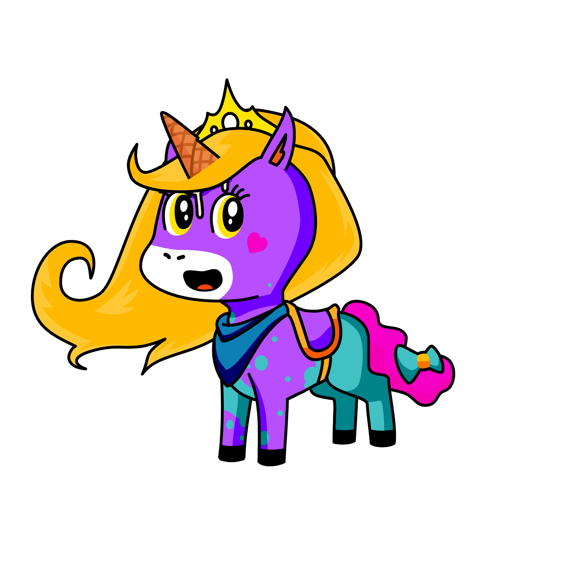 purpleblast, the unicorn