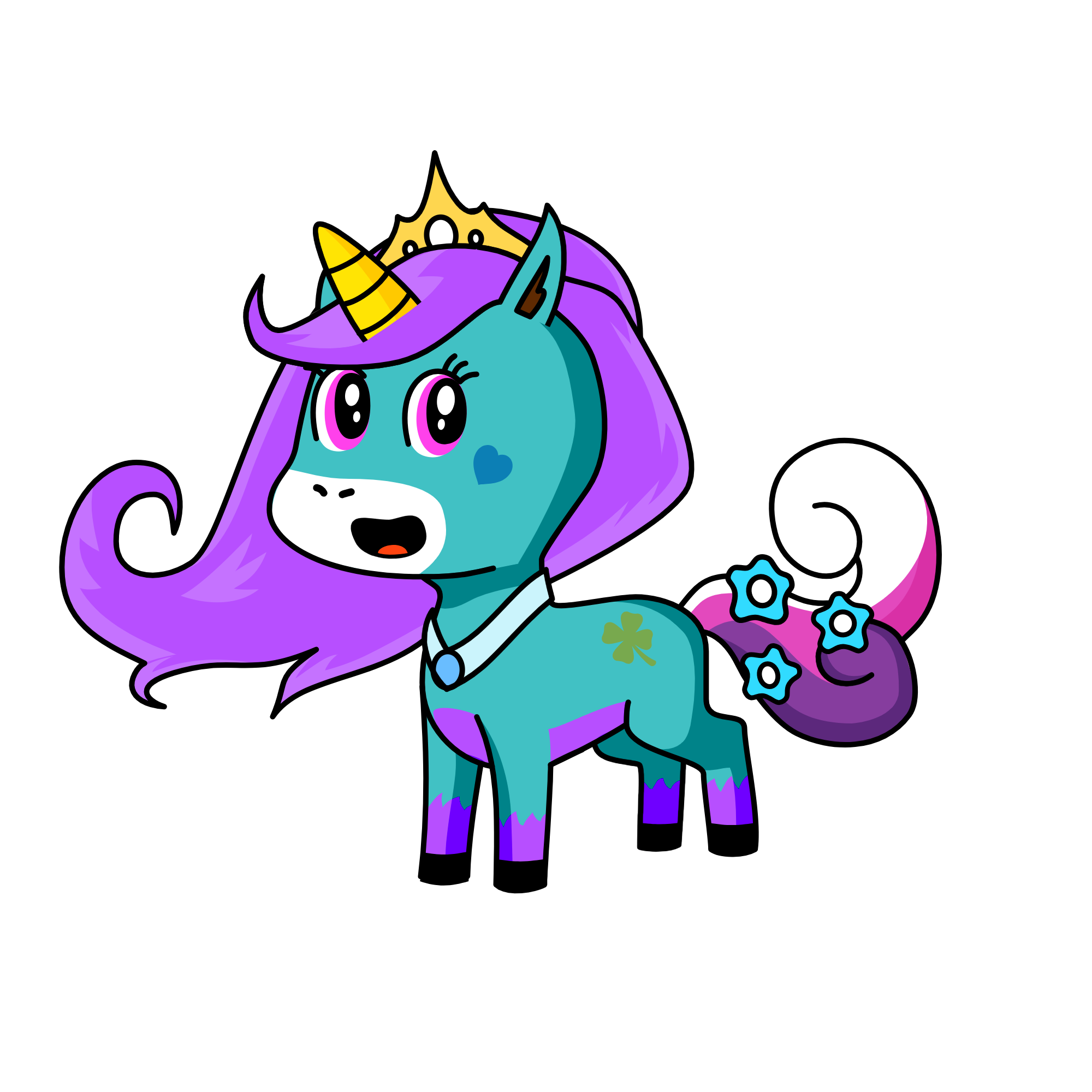 Miss Lucky, the unicorn