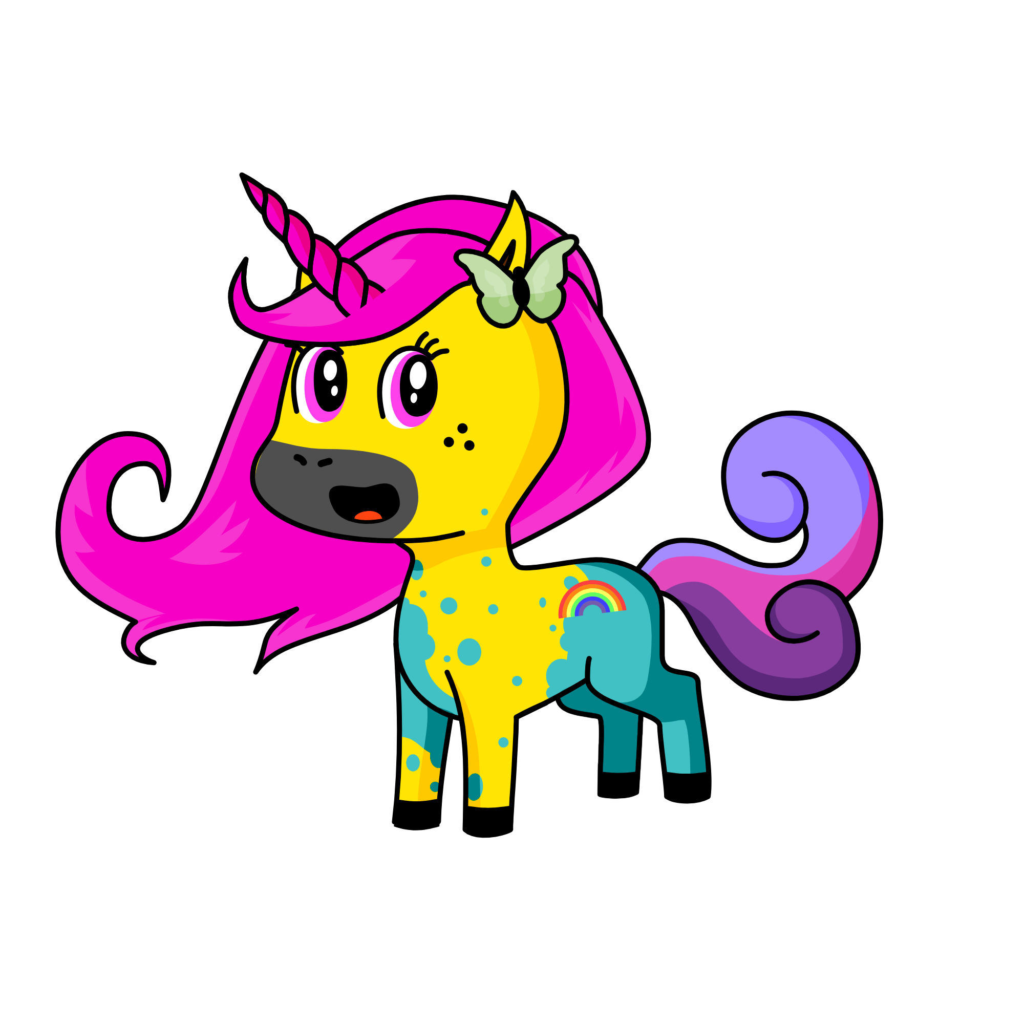 My friend person makes these to. I just started. This is Eastercutie, the unicorn