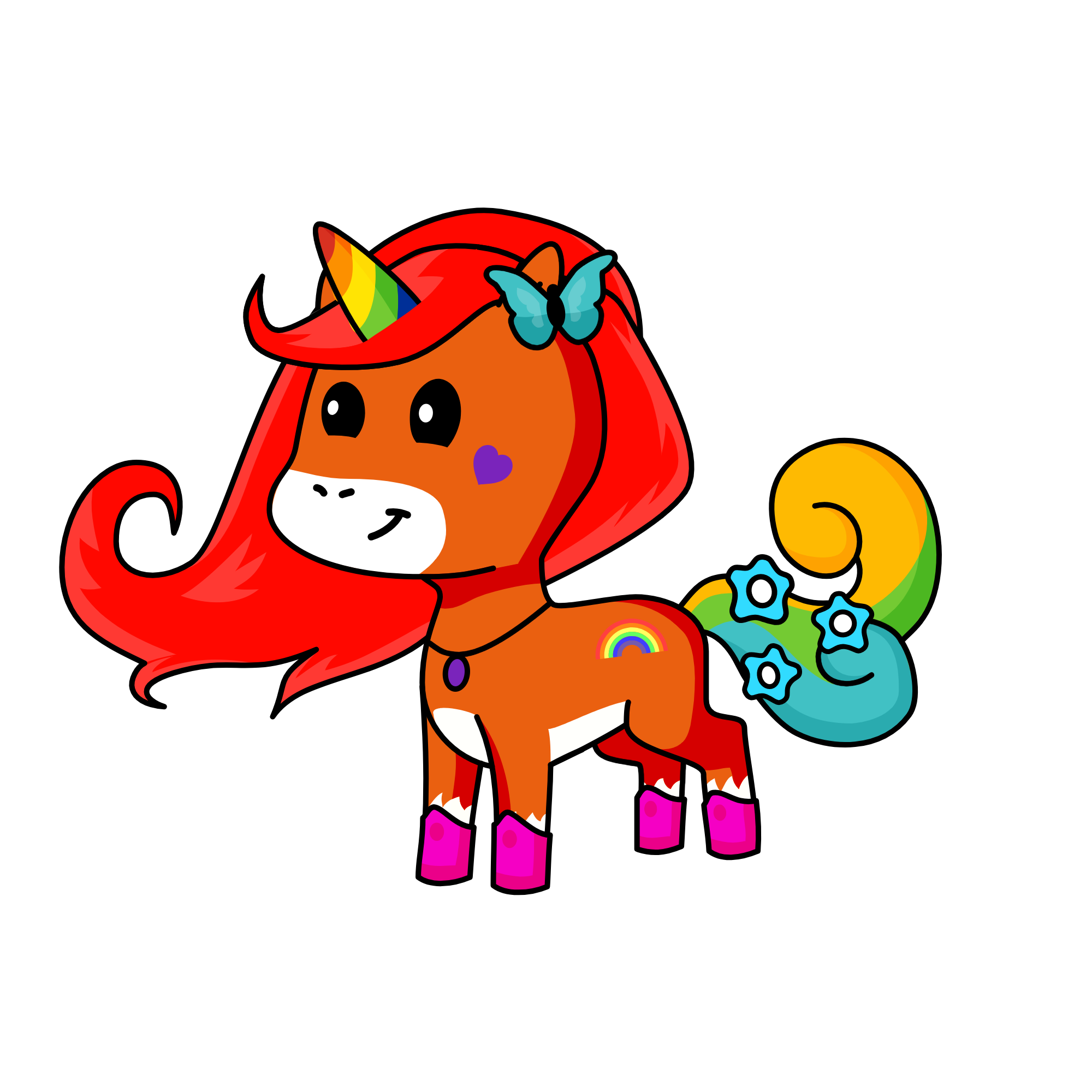 Beautiful Butterfly, the unicorn