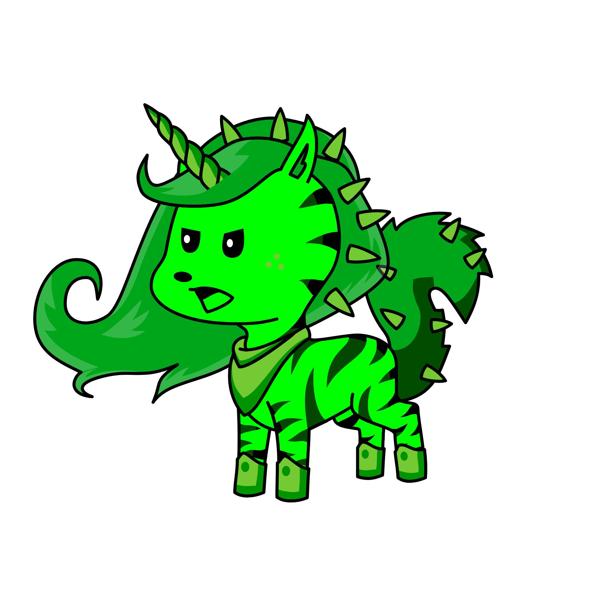 Annabel the alien, the unicorn