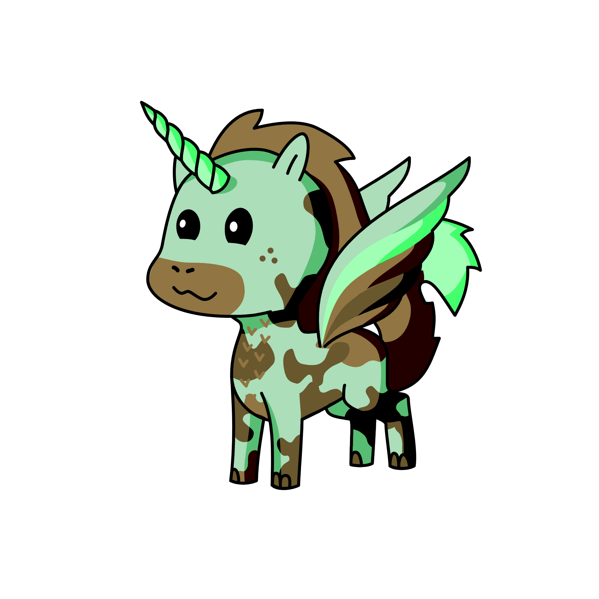 Mint chocolate chip, the unicorn