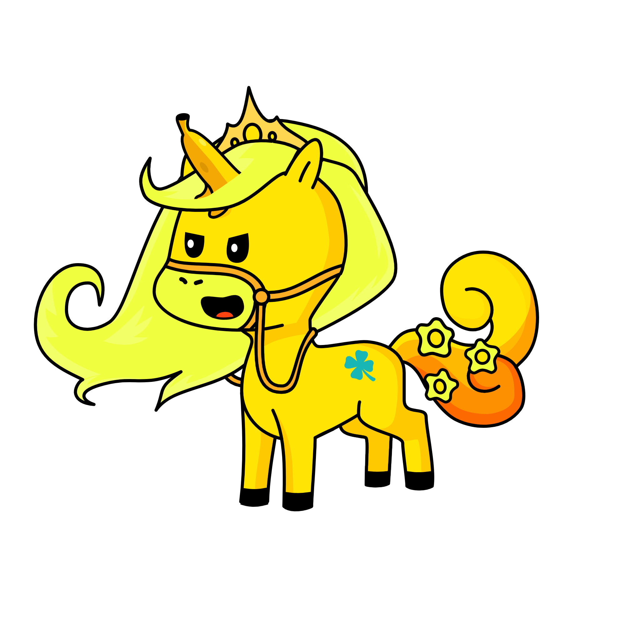 Vicky when she sees a BANANA!!, the unicorn