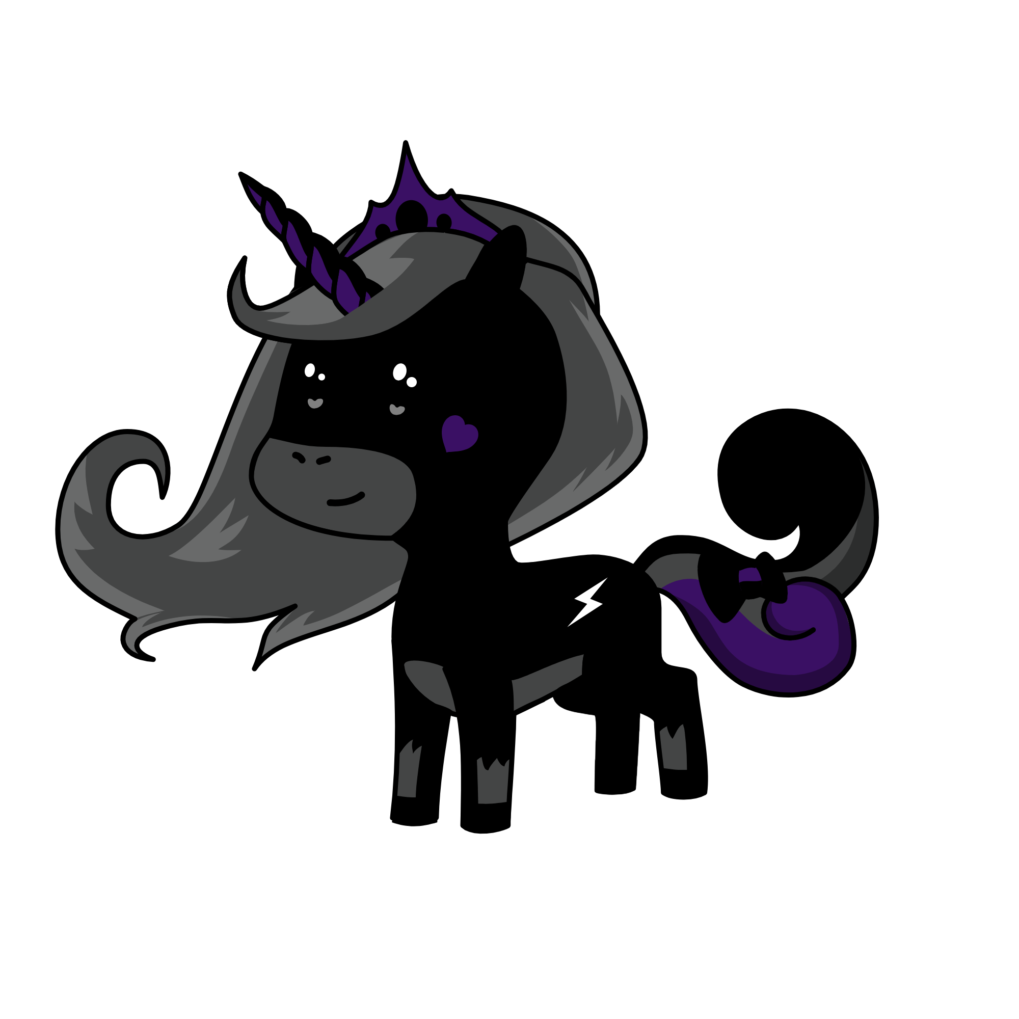 Queen Midnight, the unicorn