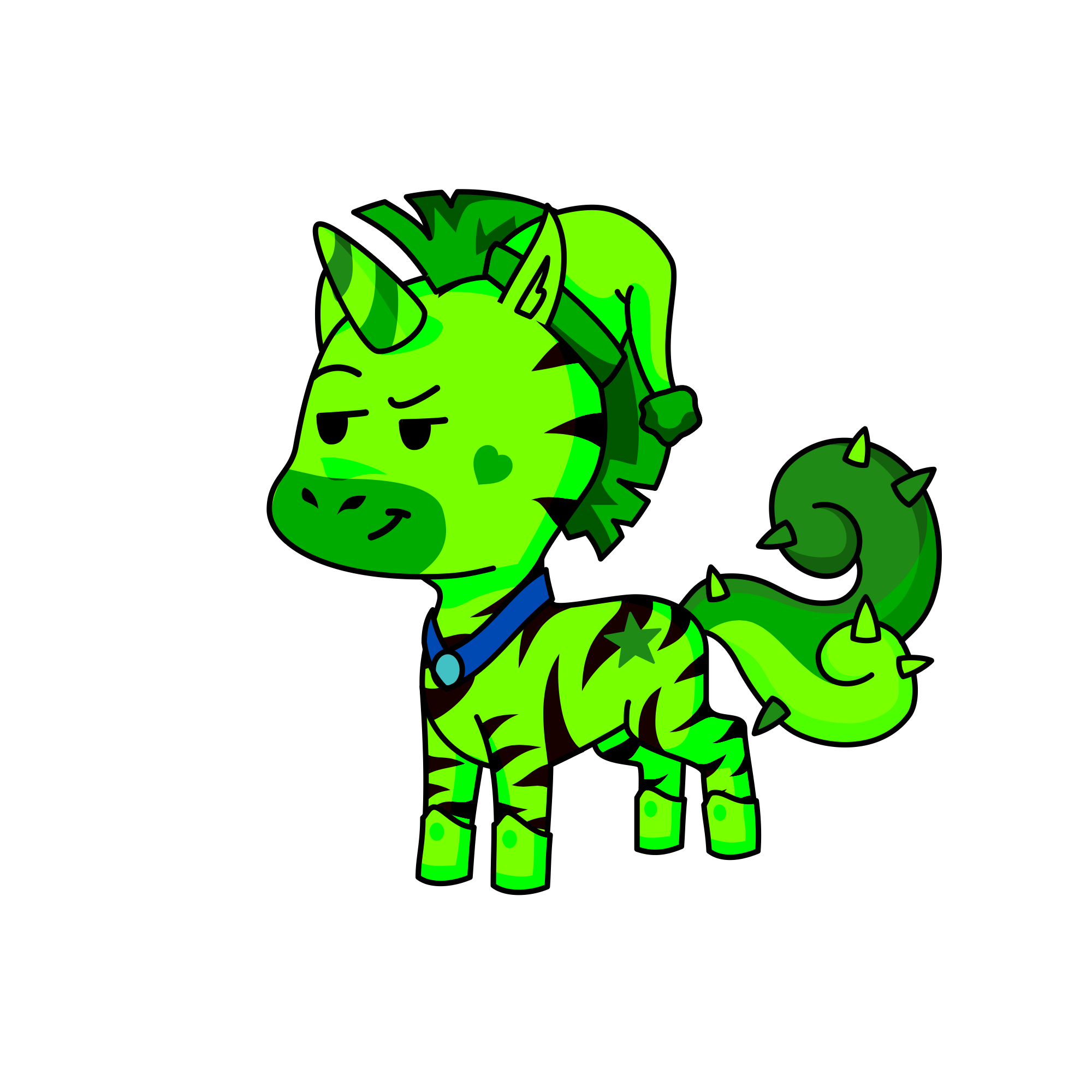 Máster green, the unicorn