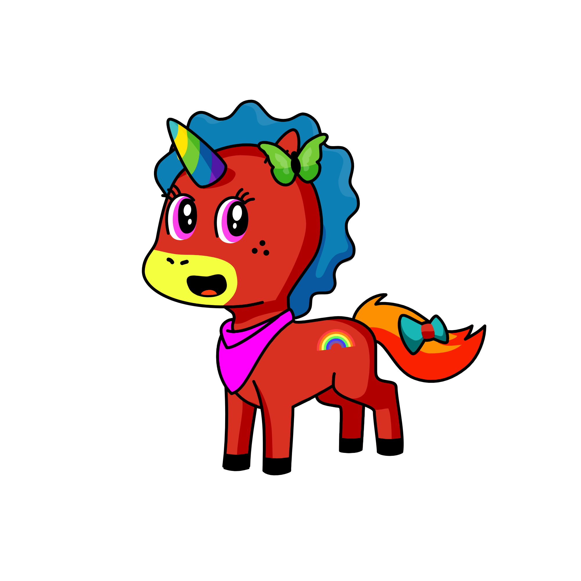 Rainbowcorn, the unicorn