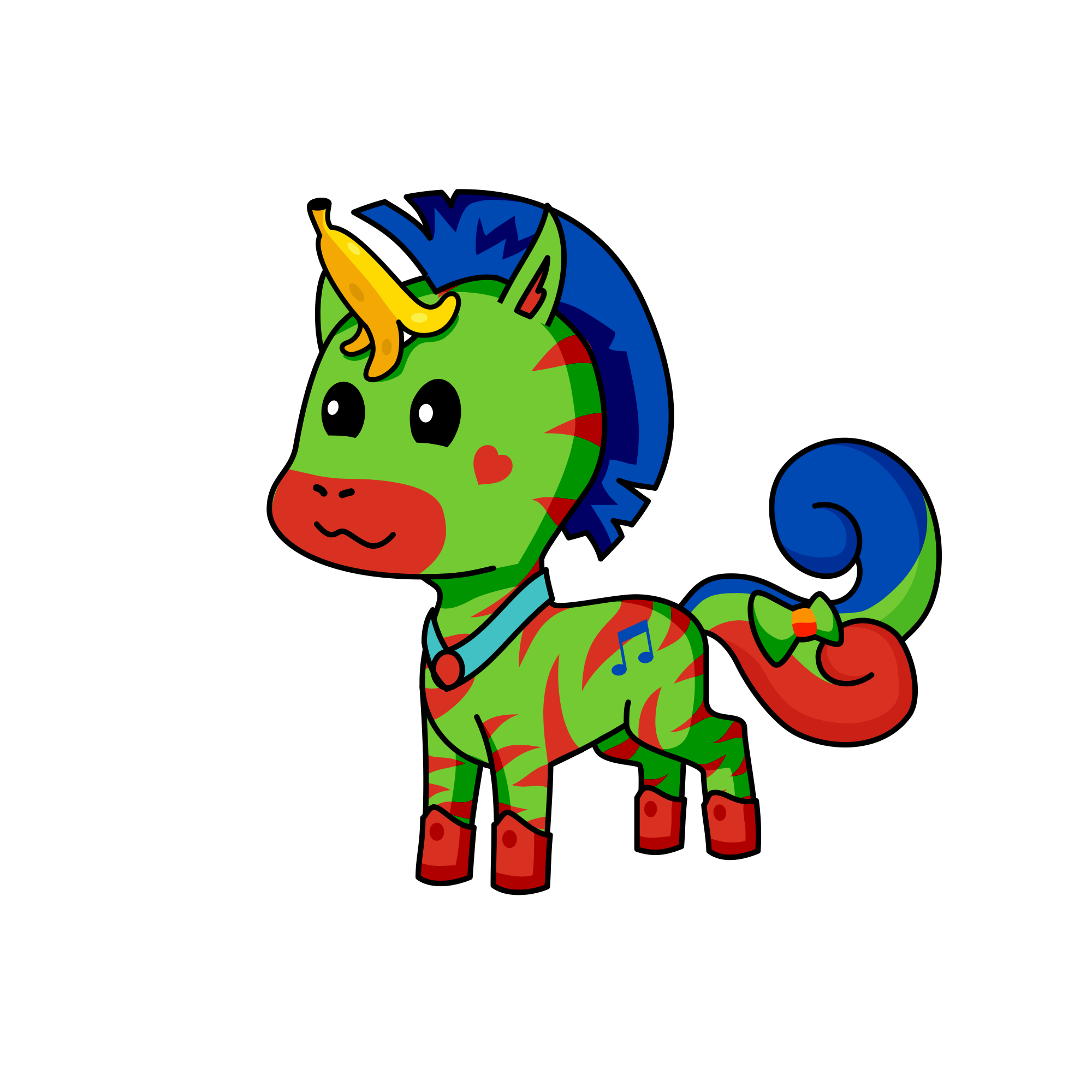All colors , the unicorn