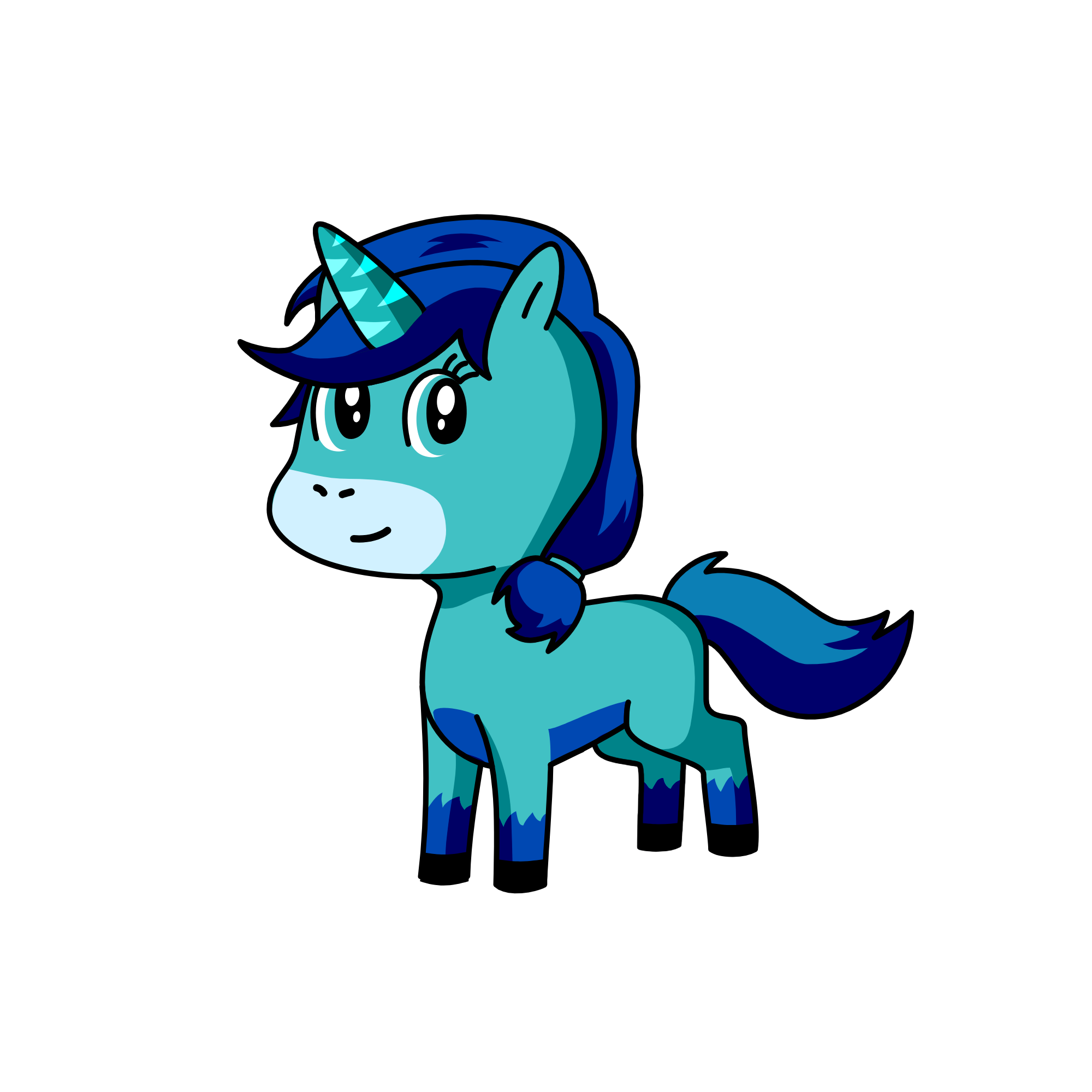 Winter, the unicorn