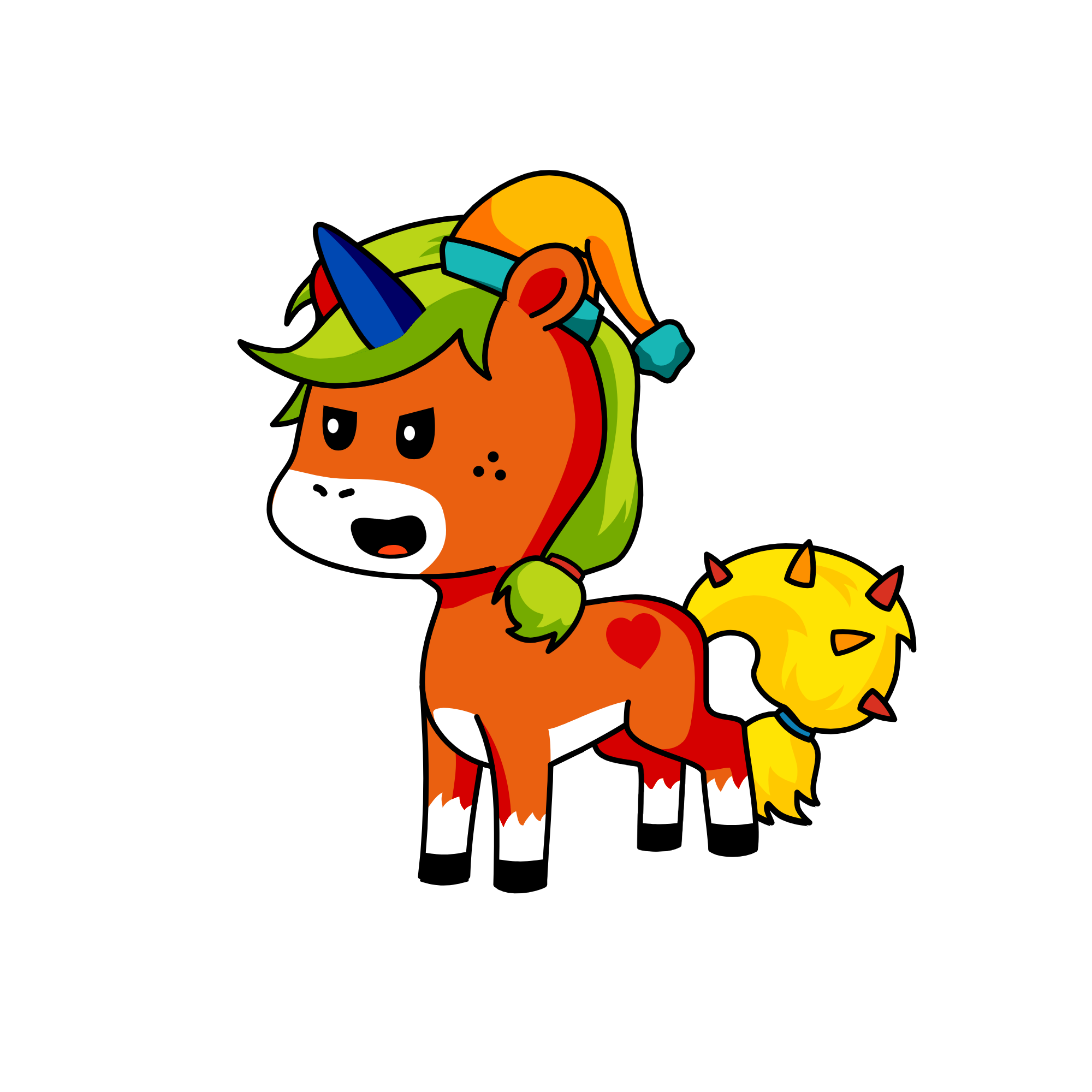 Hiiiii Vicky What you doing, the unicorn