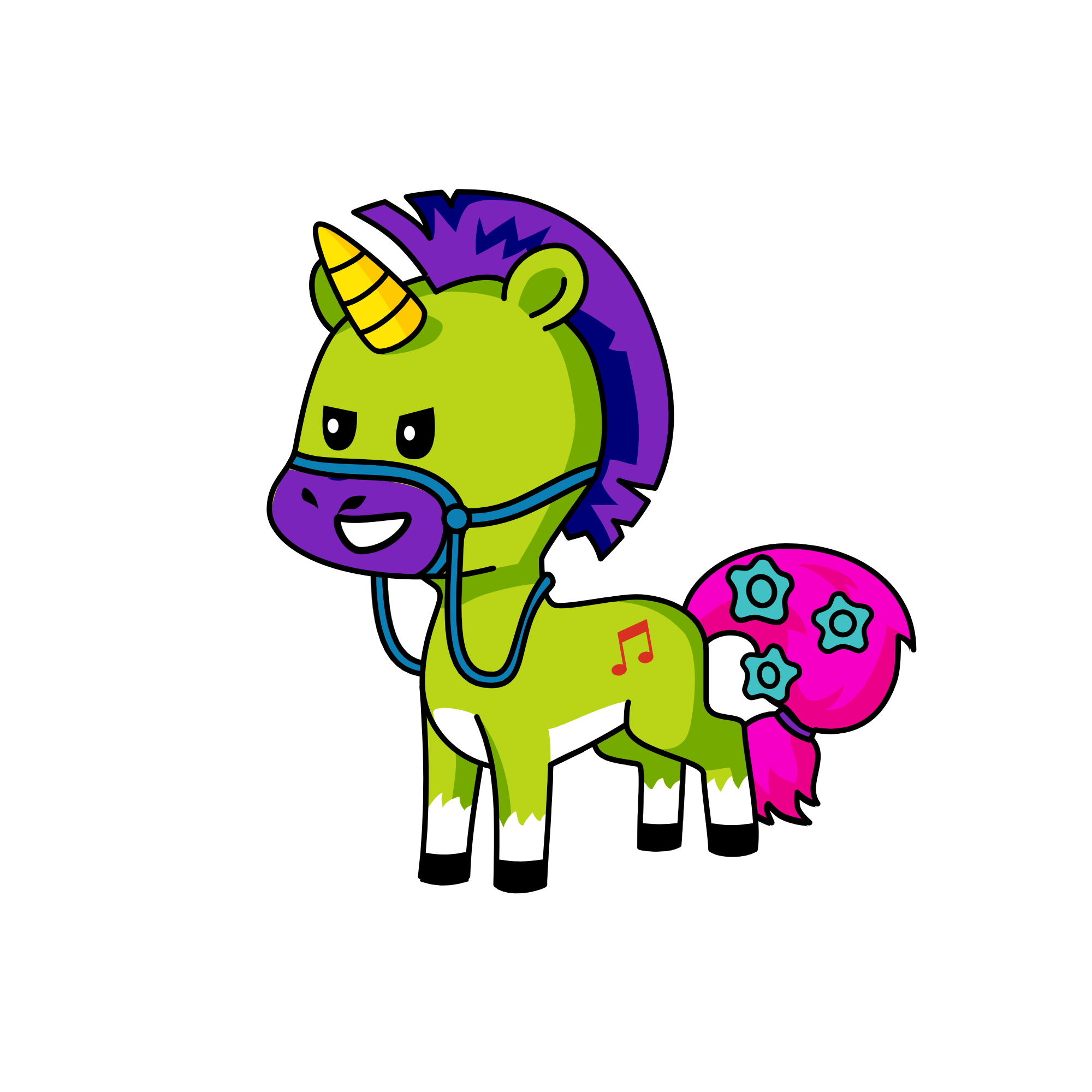 Eating fooodzzzz, the unicorn