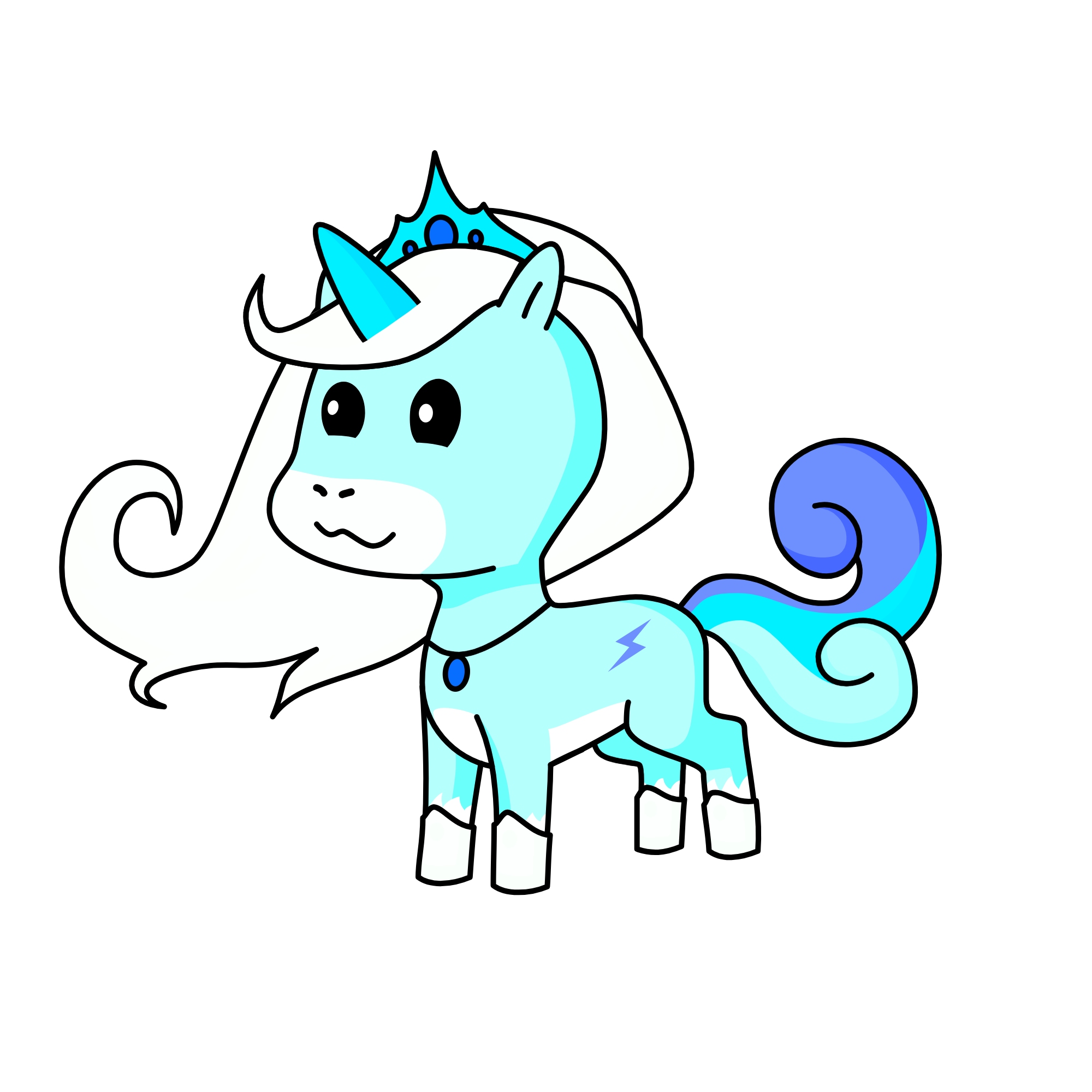 Queen Snowy, the unicorn