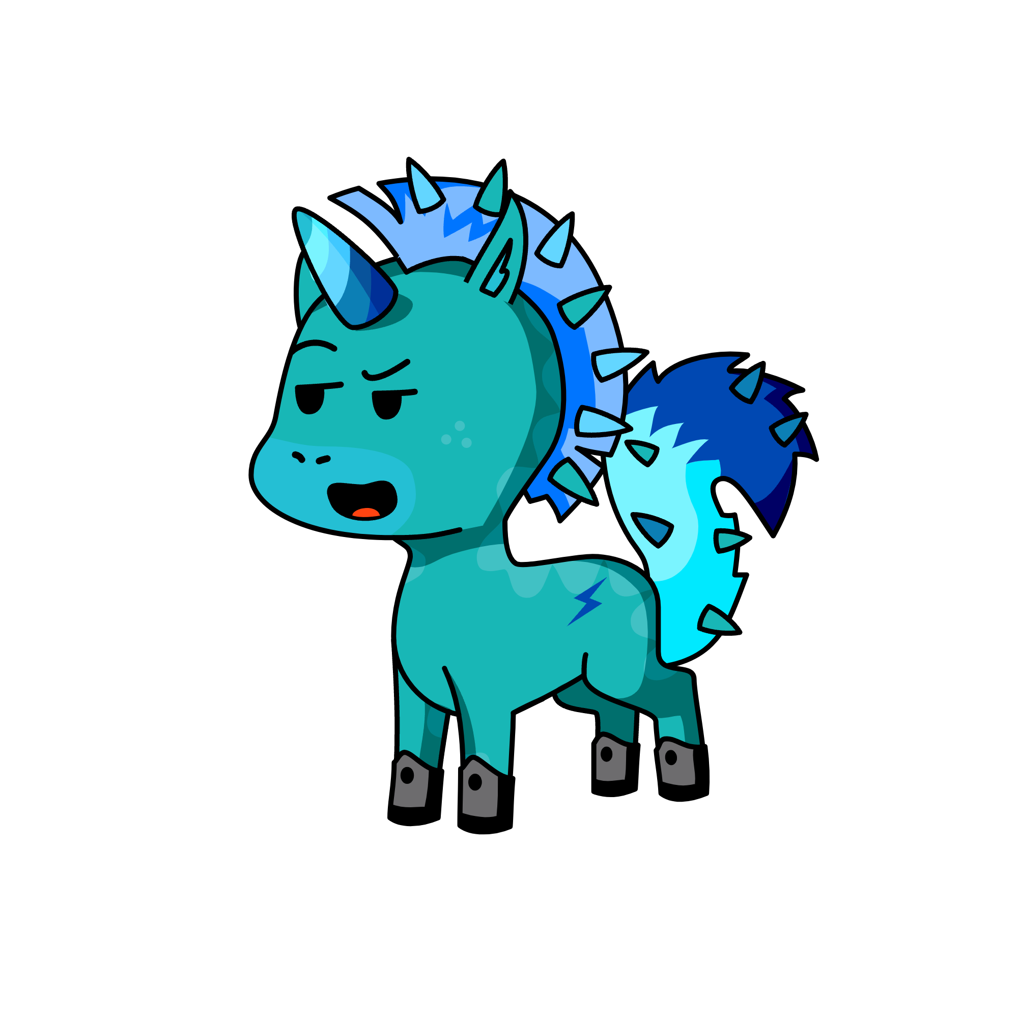 saffire the protective knight, the unicorn