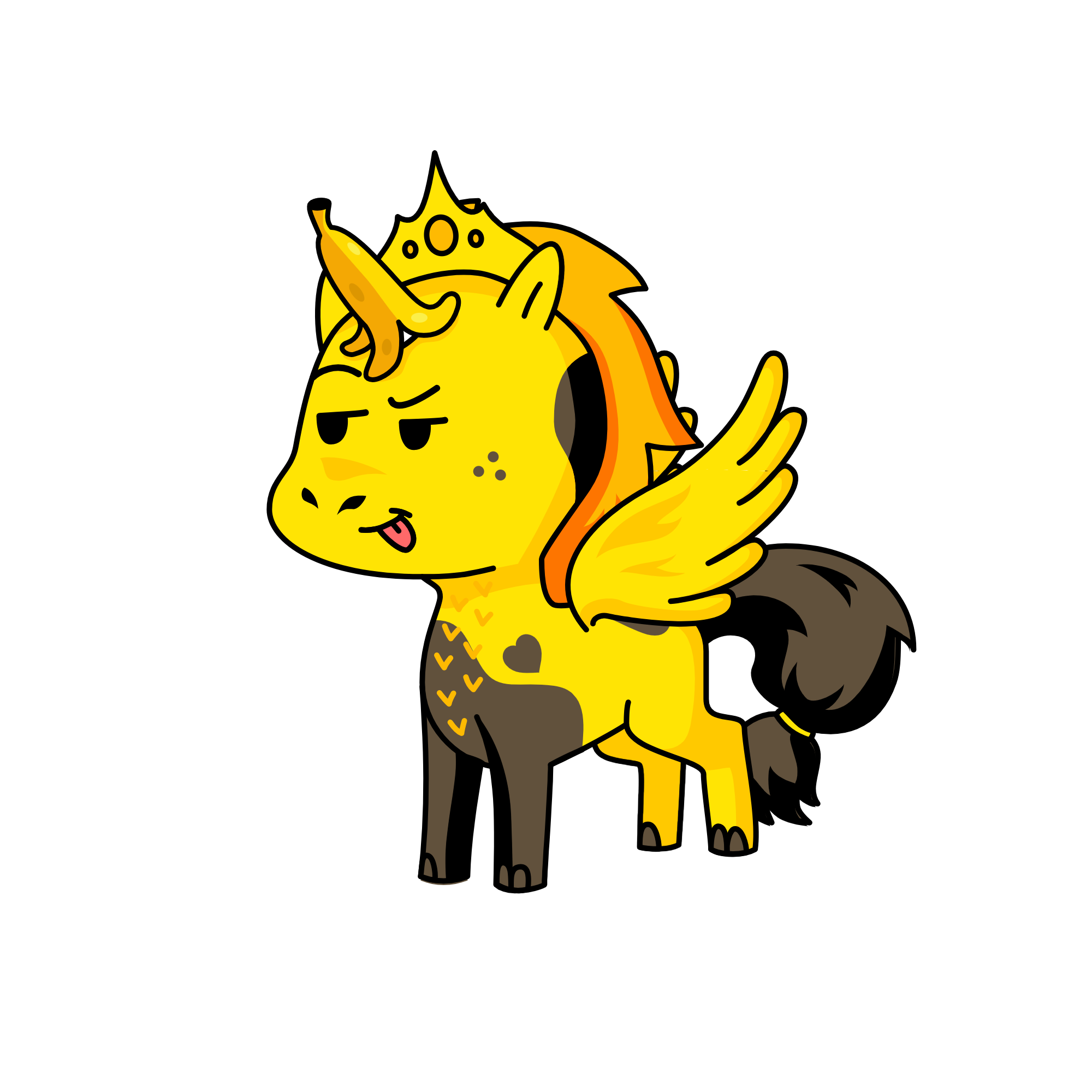 Overripe banana, the unicorn