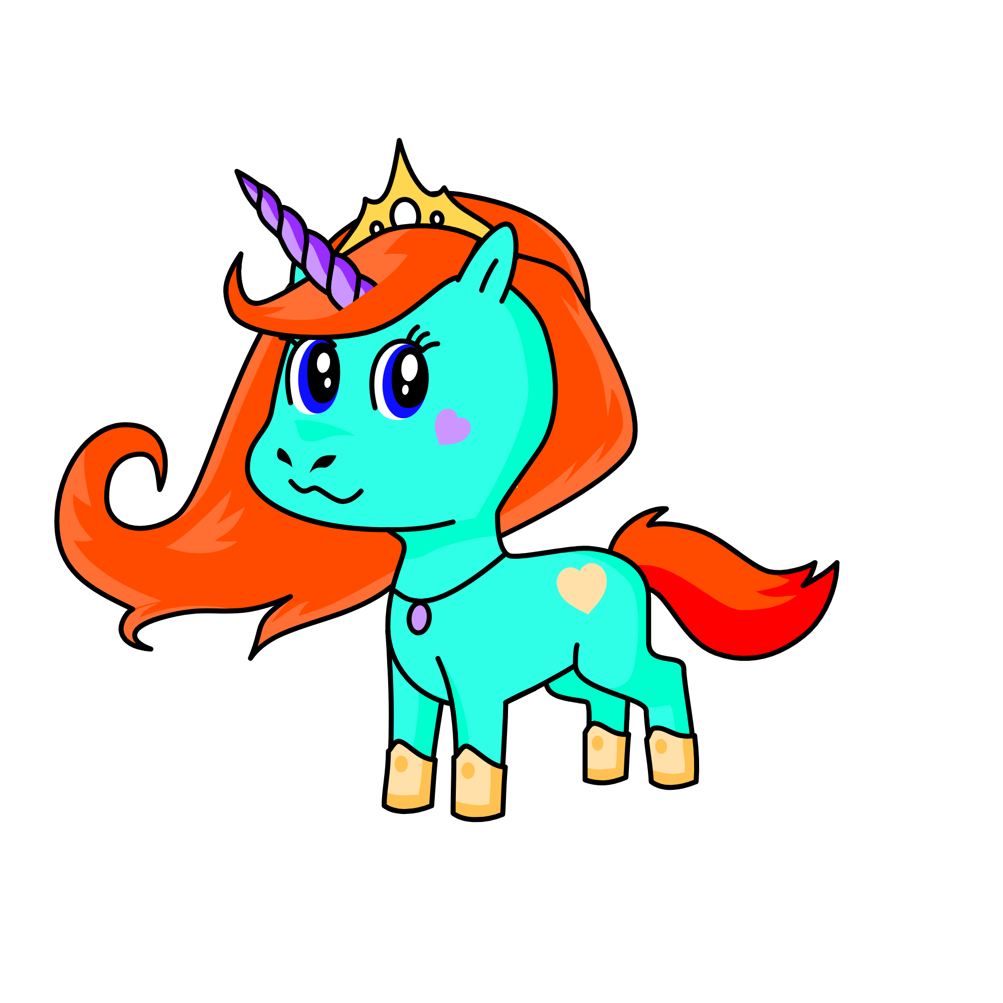 Arial remix, the unicorn