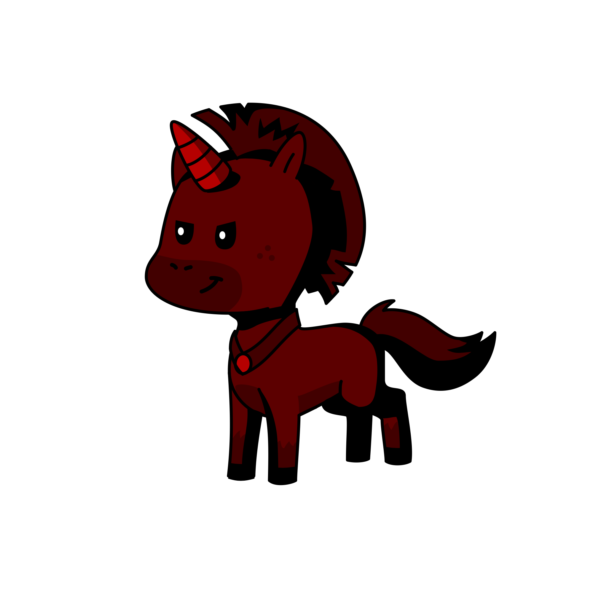 Blood’s curl, the unicorn