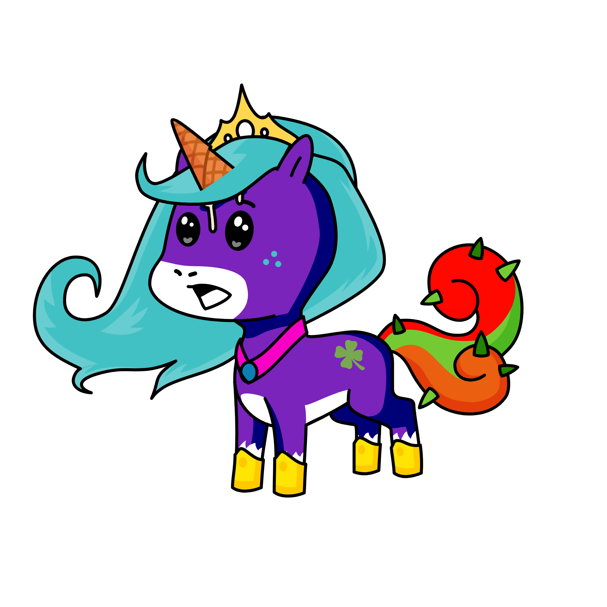 Crazy Kingdom Queen, the unicorn