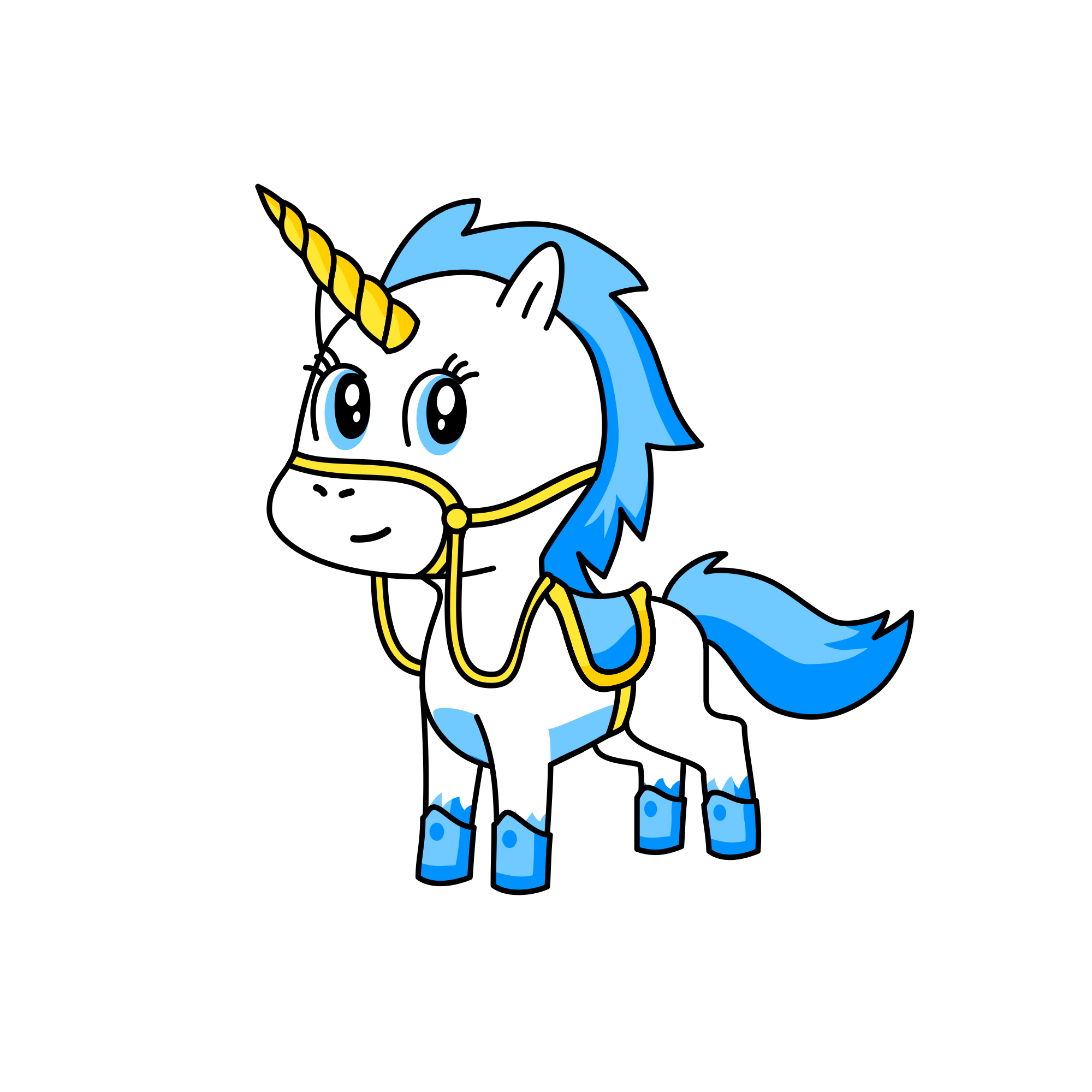 Blue’s eye, the unicorn