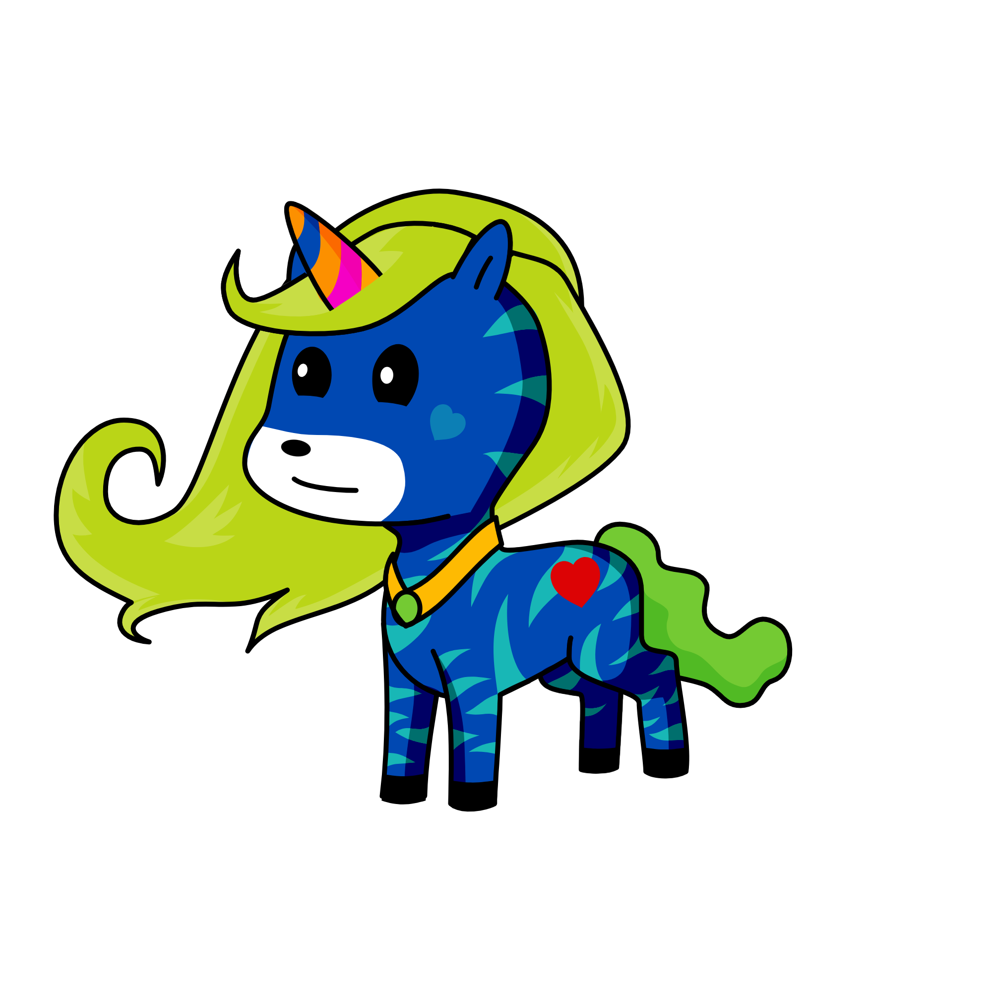Person Jr. is also a girl, weirdass, the unicorn