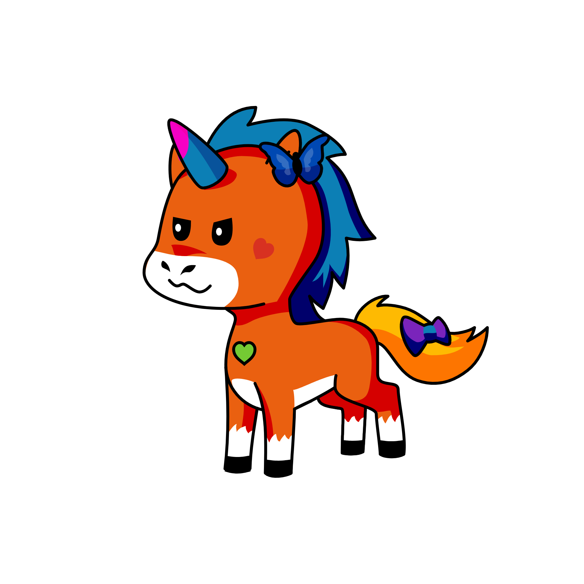 Rainbowcorn, the unicorn