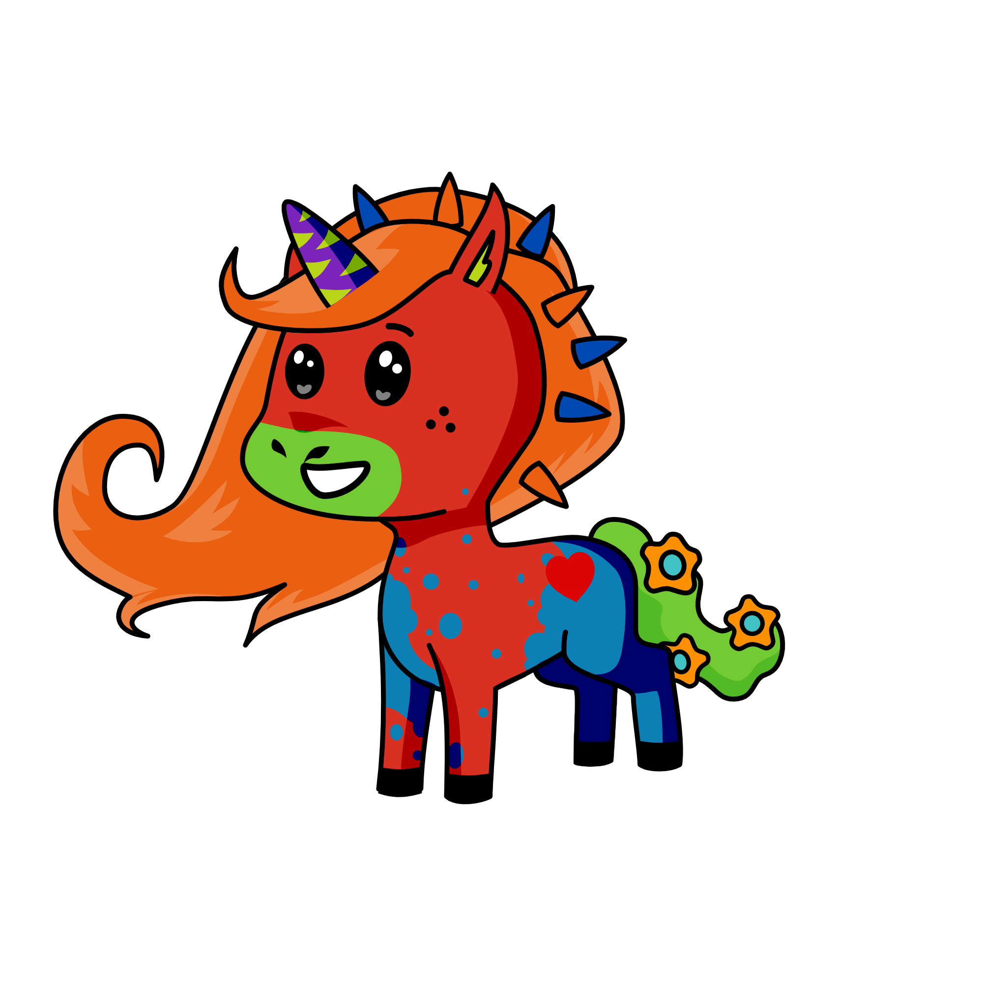 Spikey Jr., the unicorn