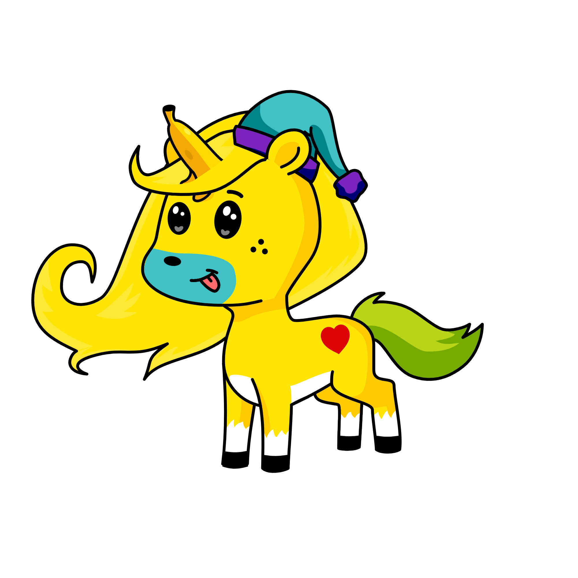 Christmas banana, the unicorn