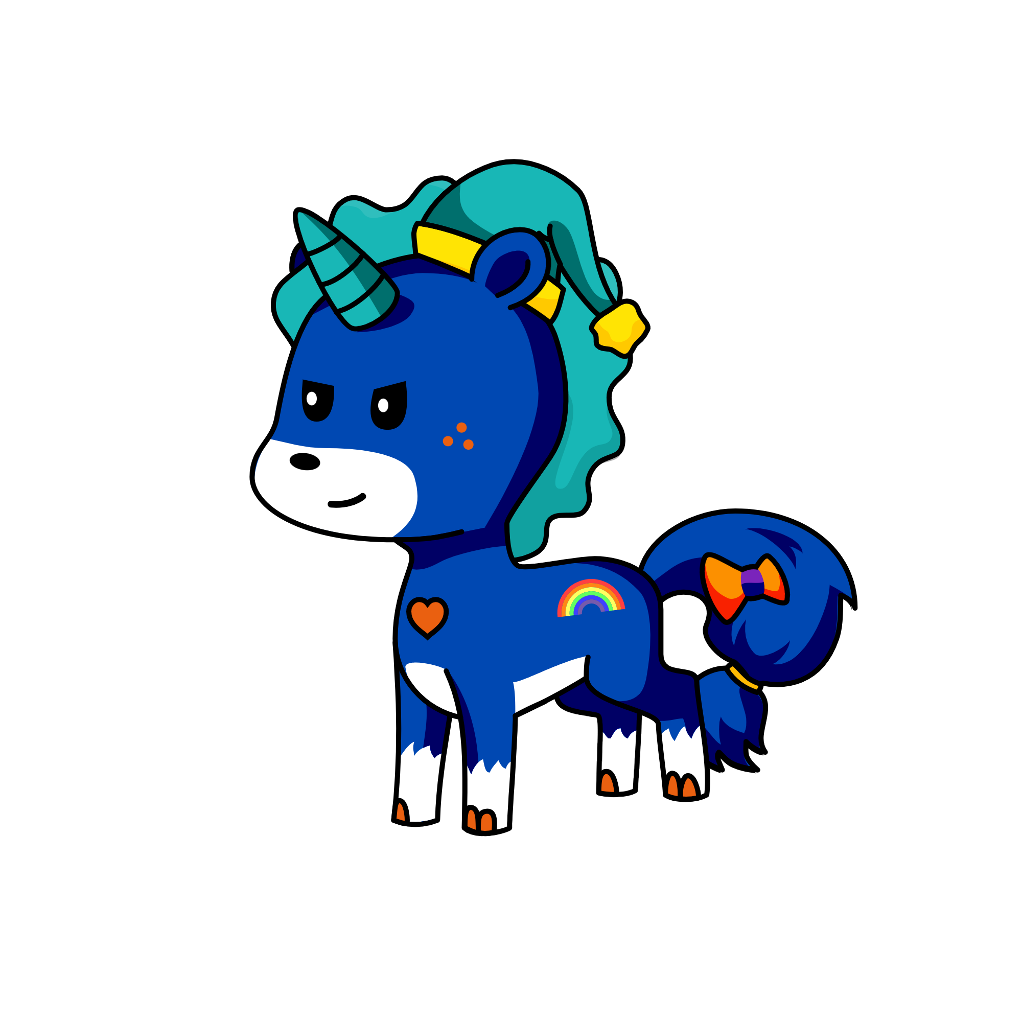 I made Addy her SeaWing yesterdayyyy :D, the unicorn