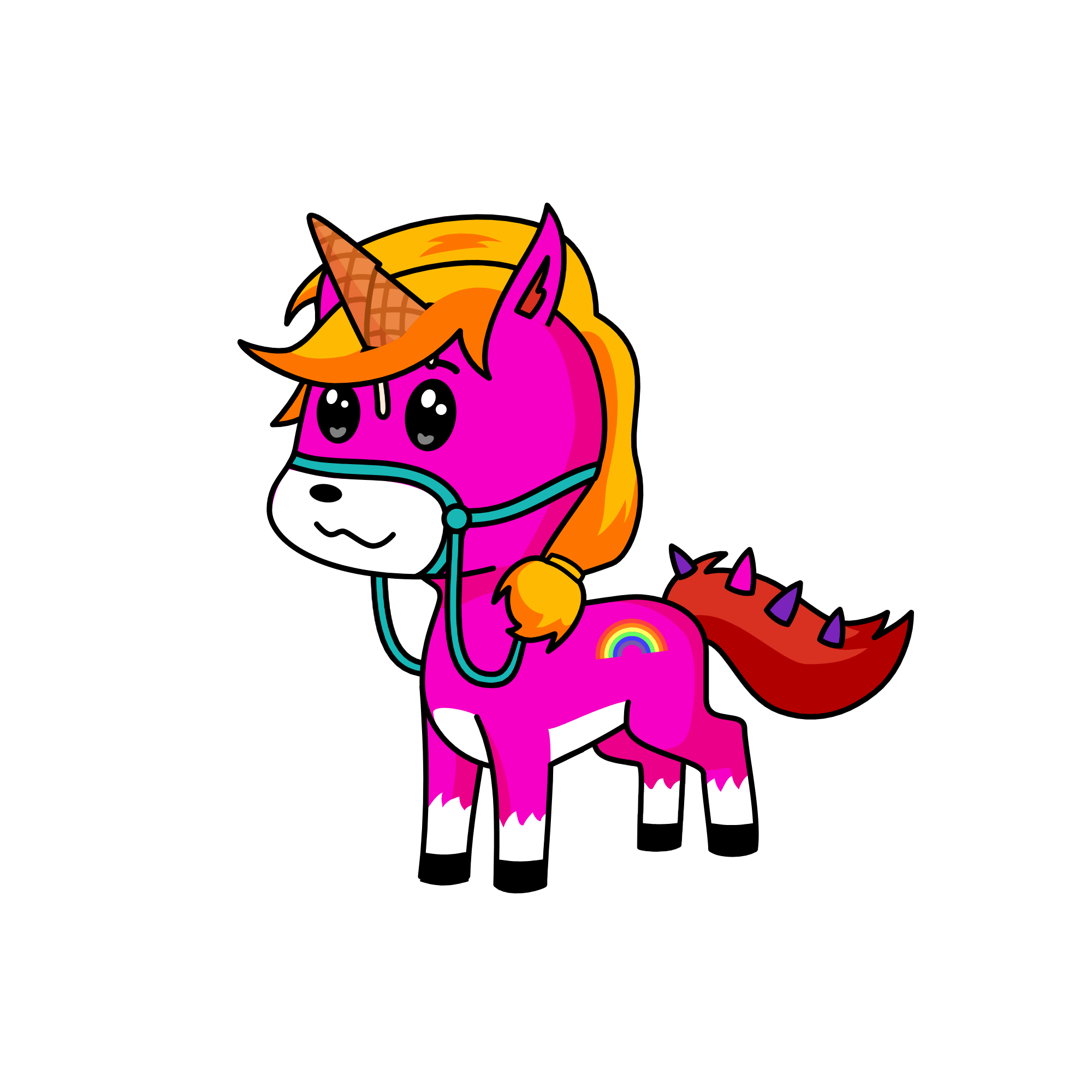 No like, I made her the drawing she asked forrrr :D, the unicorn