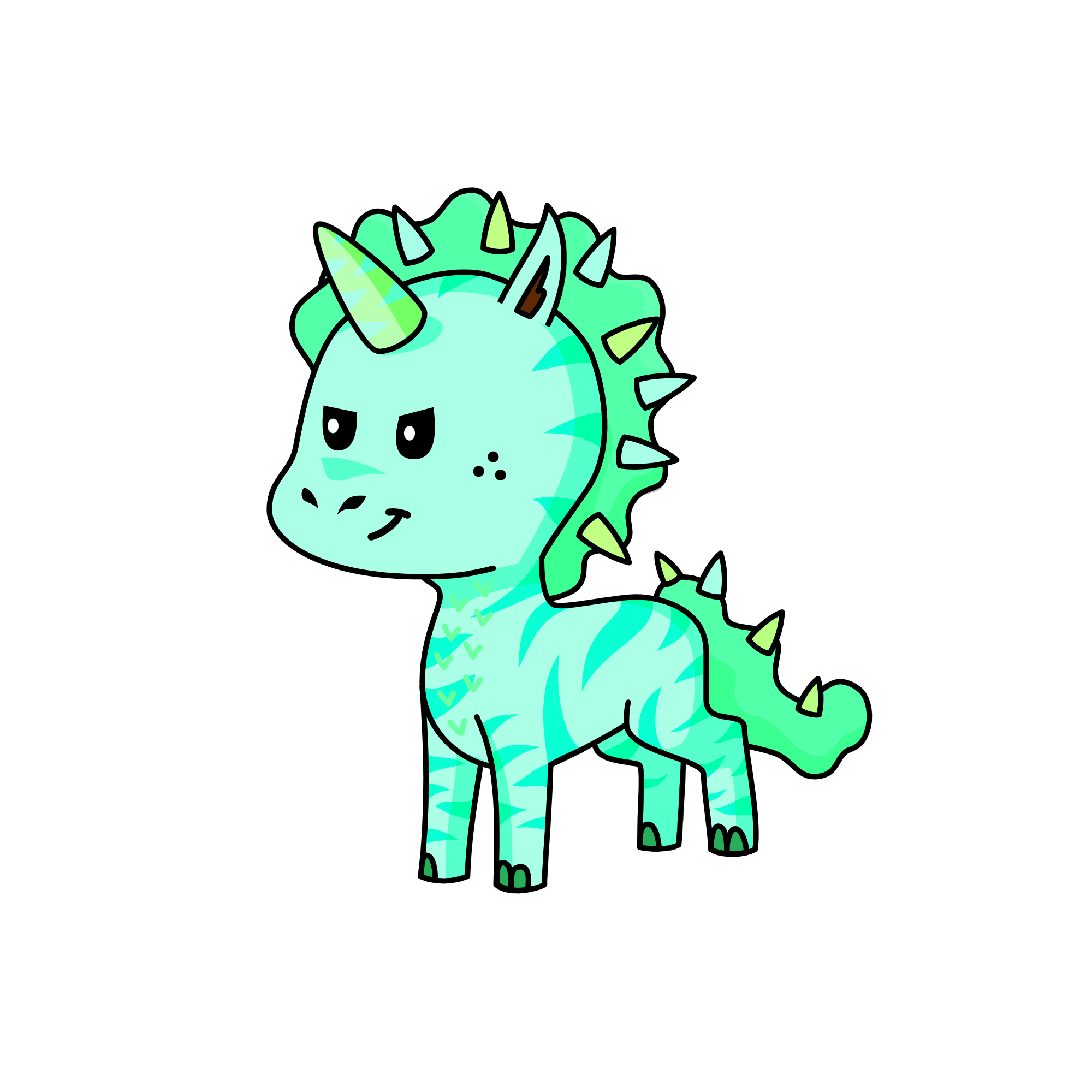 Sea horse, the unicorn