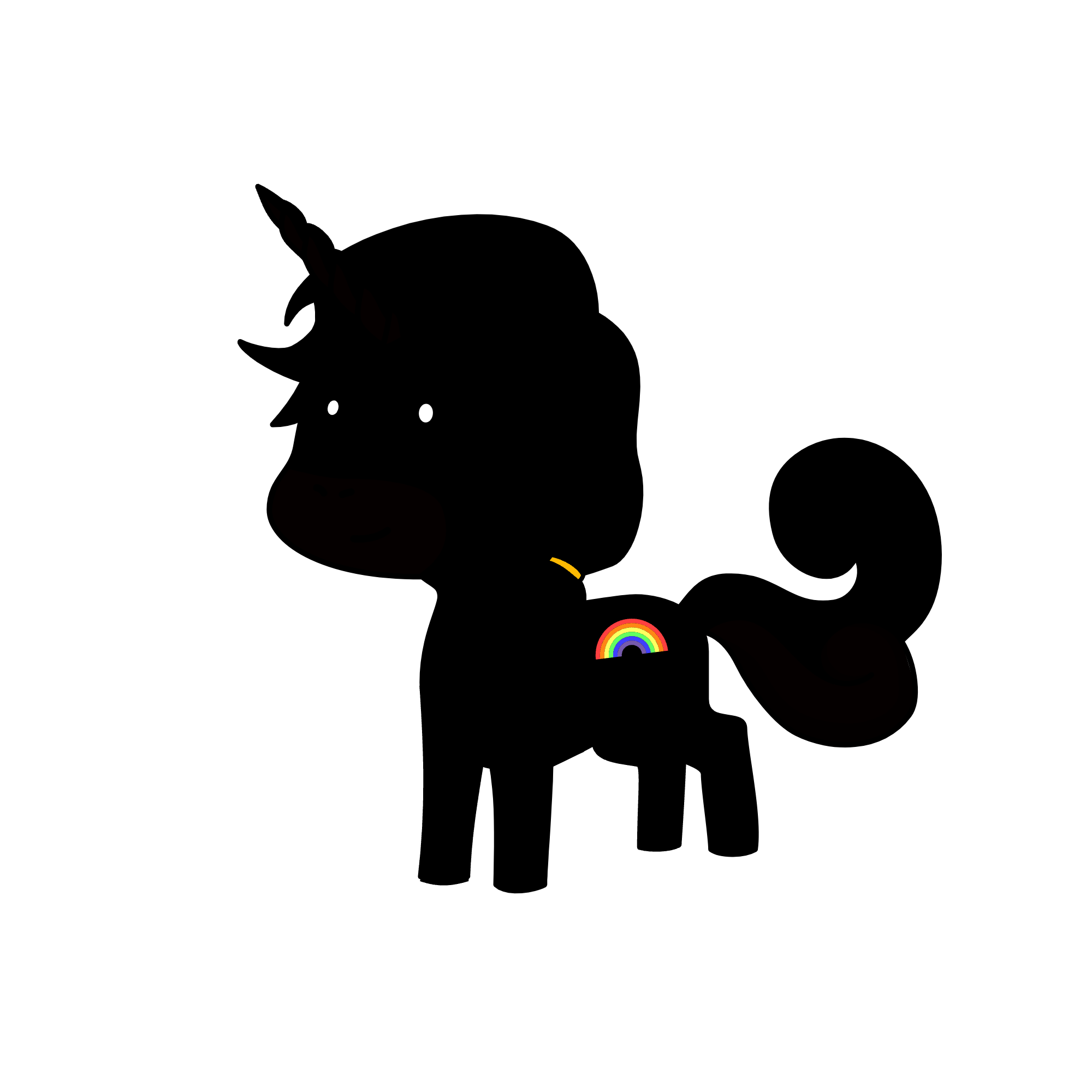 horse, the unicorn