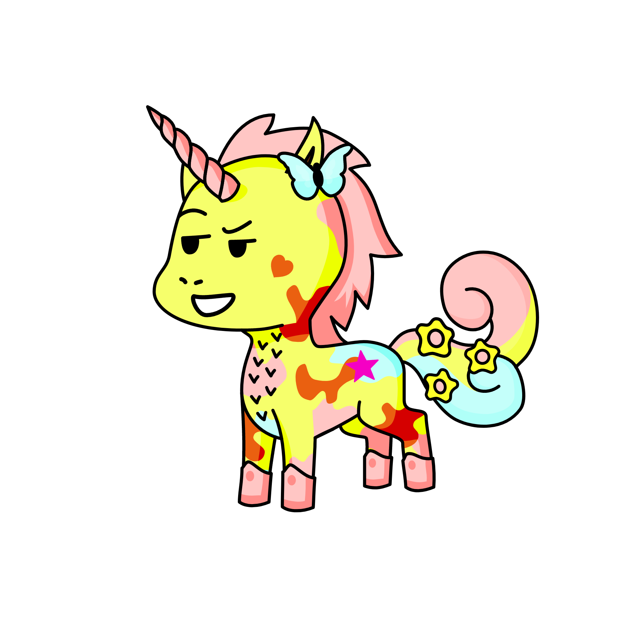 mild fluttershy, the unicorn