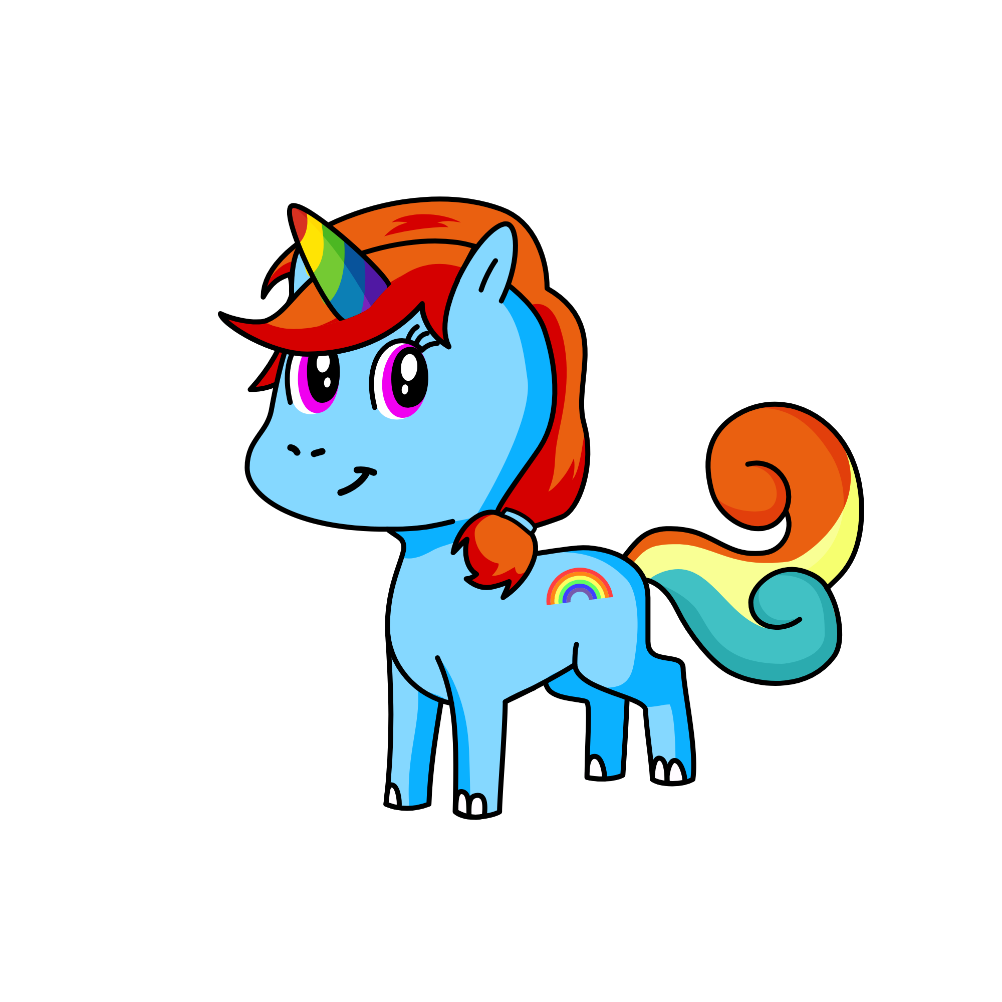 lesbian horse💖🏳️🌈, the unicorn