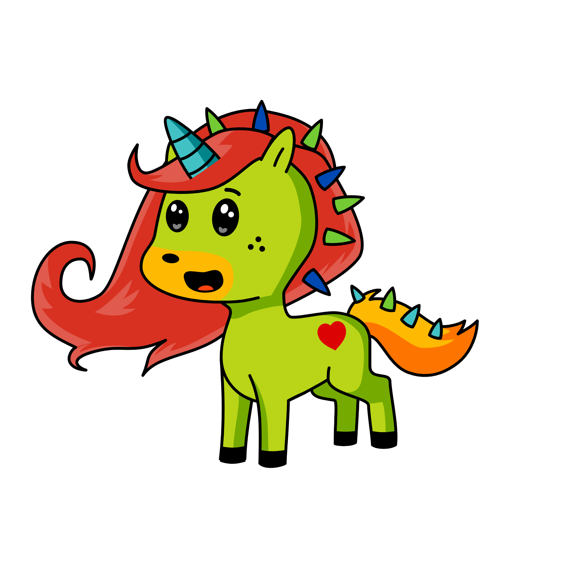 Hey, I didn't make any unis today-, the unicorn