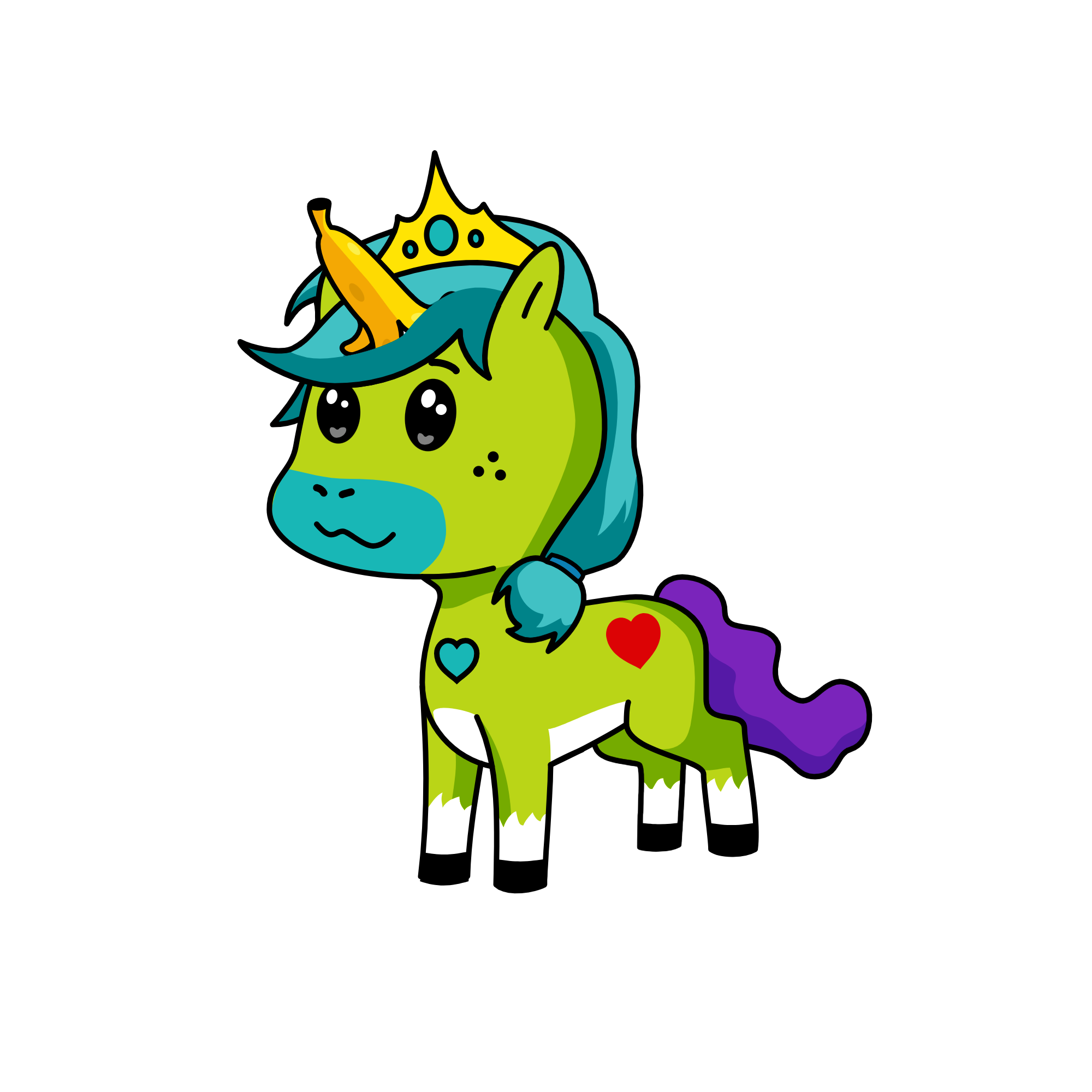 ⬤, the unicorn