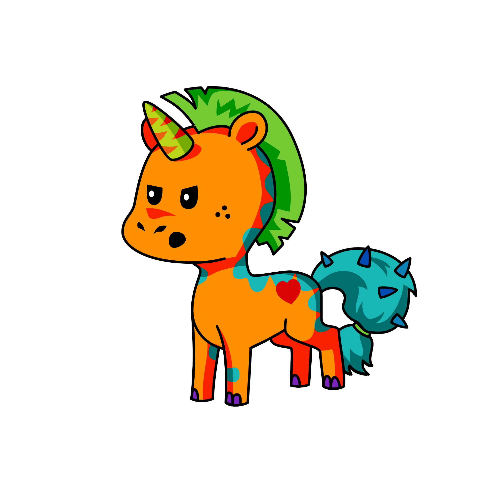 ⛇, the unicorn