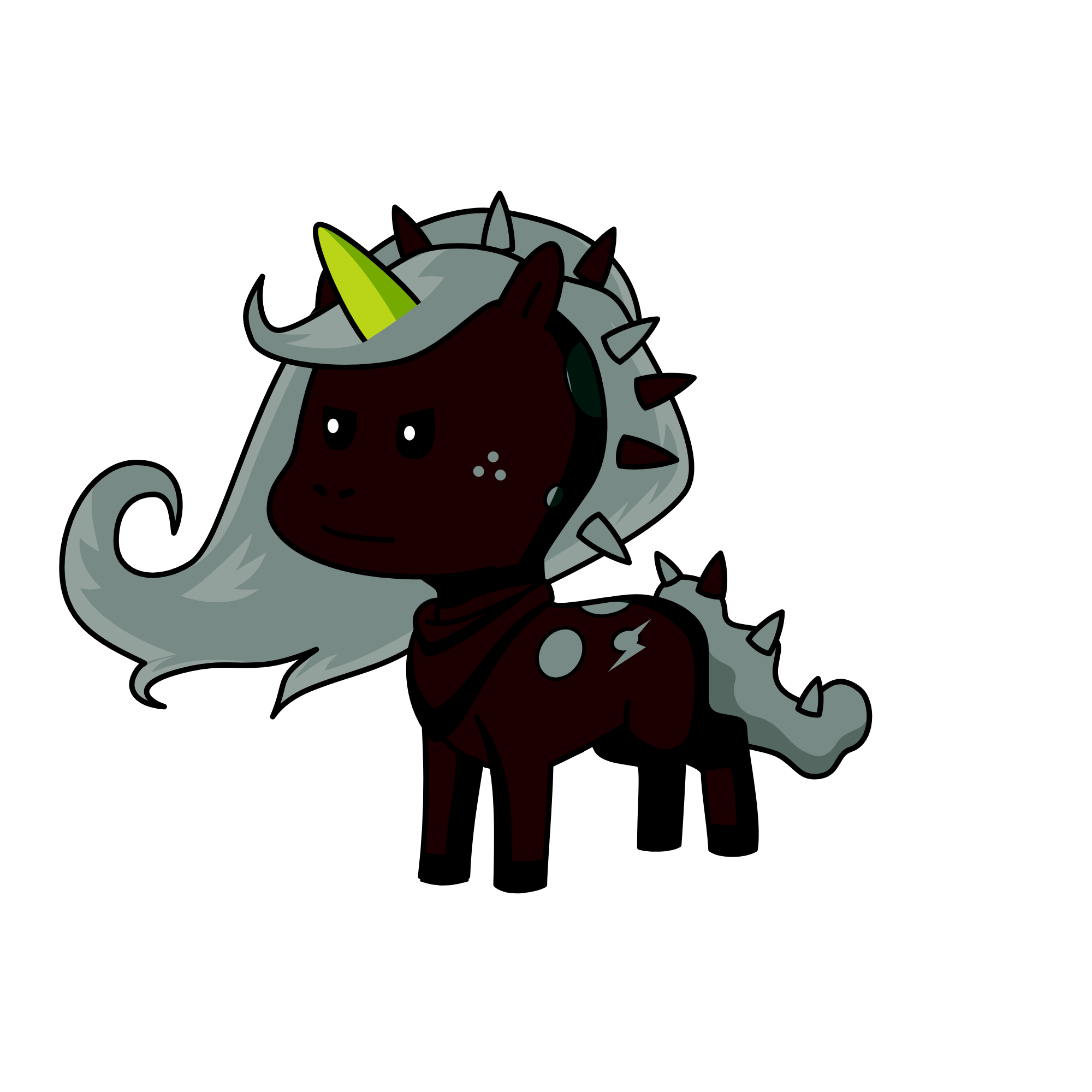 Little Knight, the unicorn