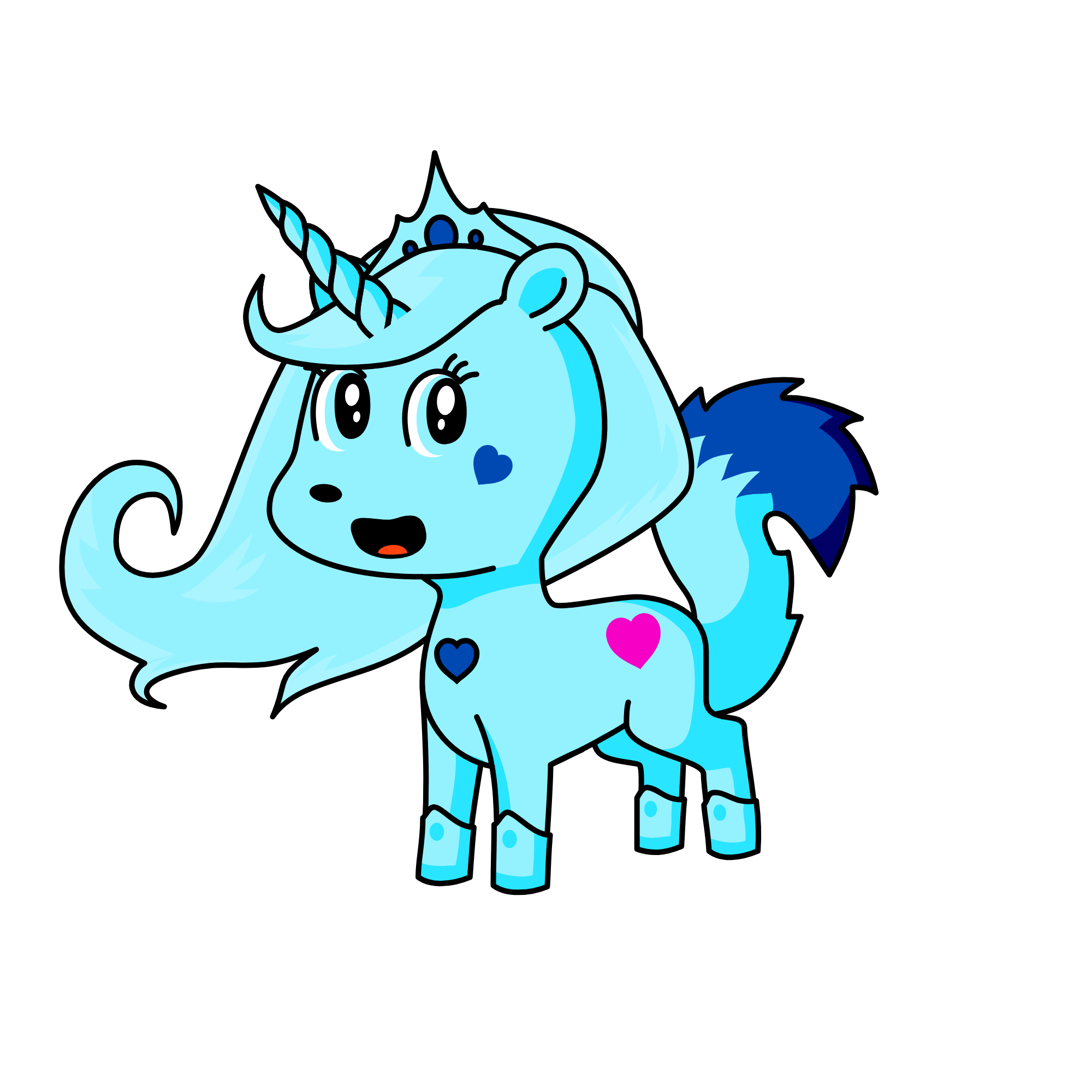 Forest Snowy, the unicorn