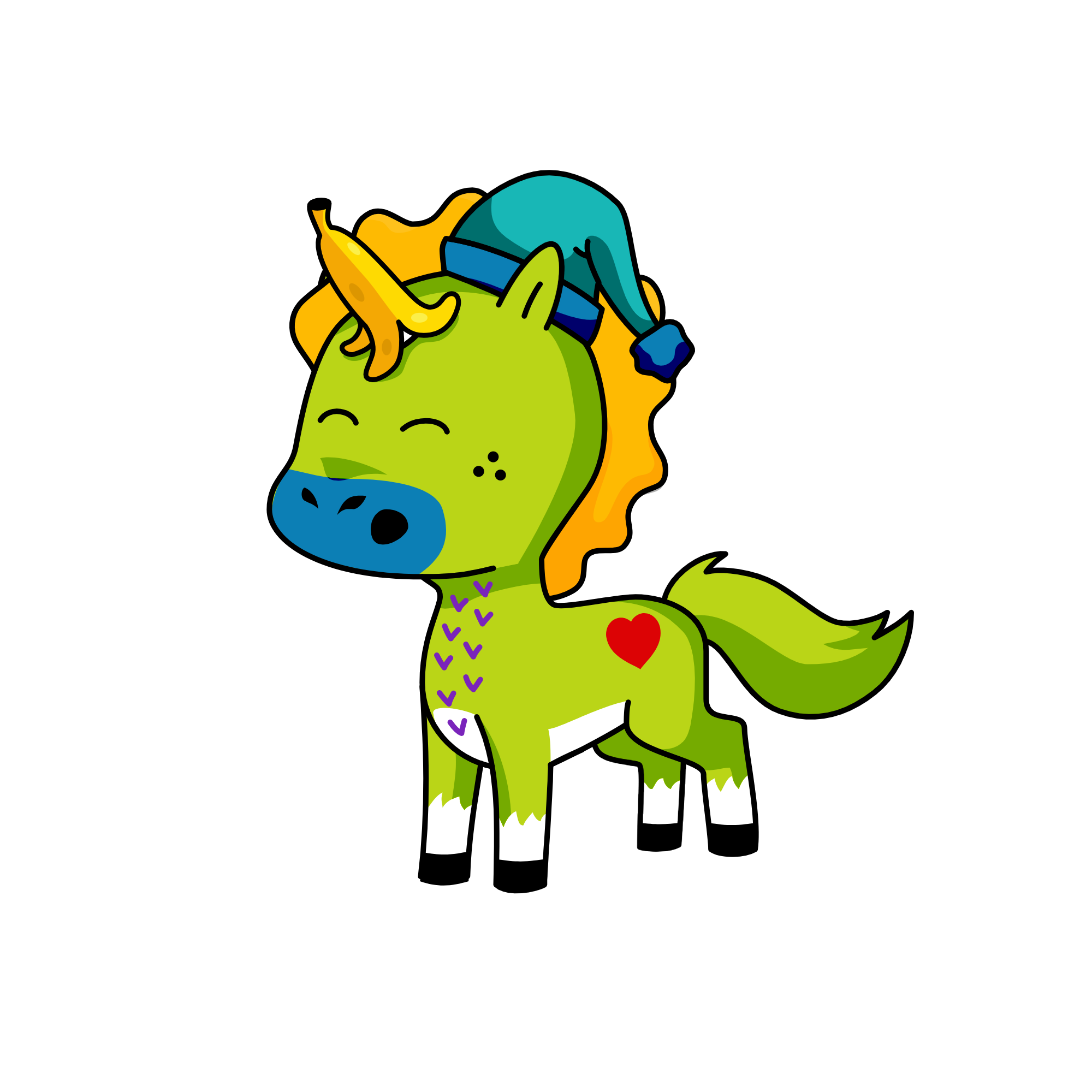 ♘, the unicorn