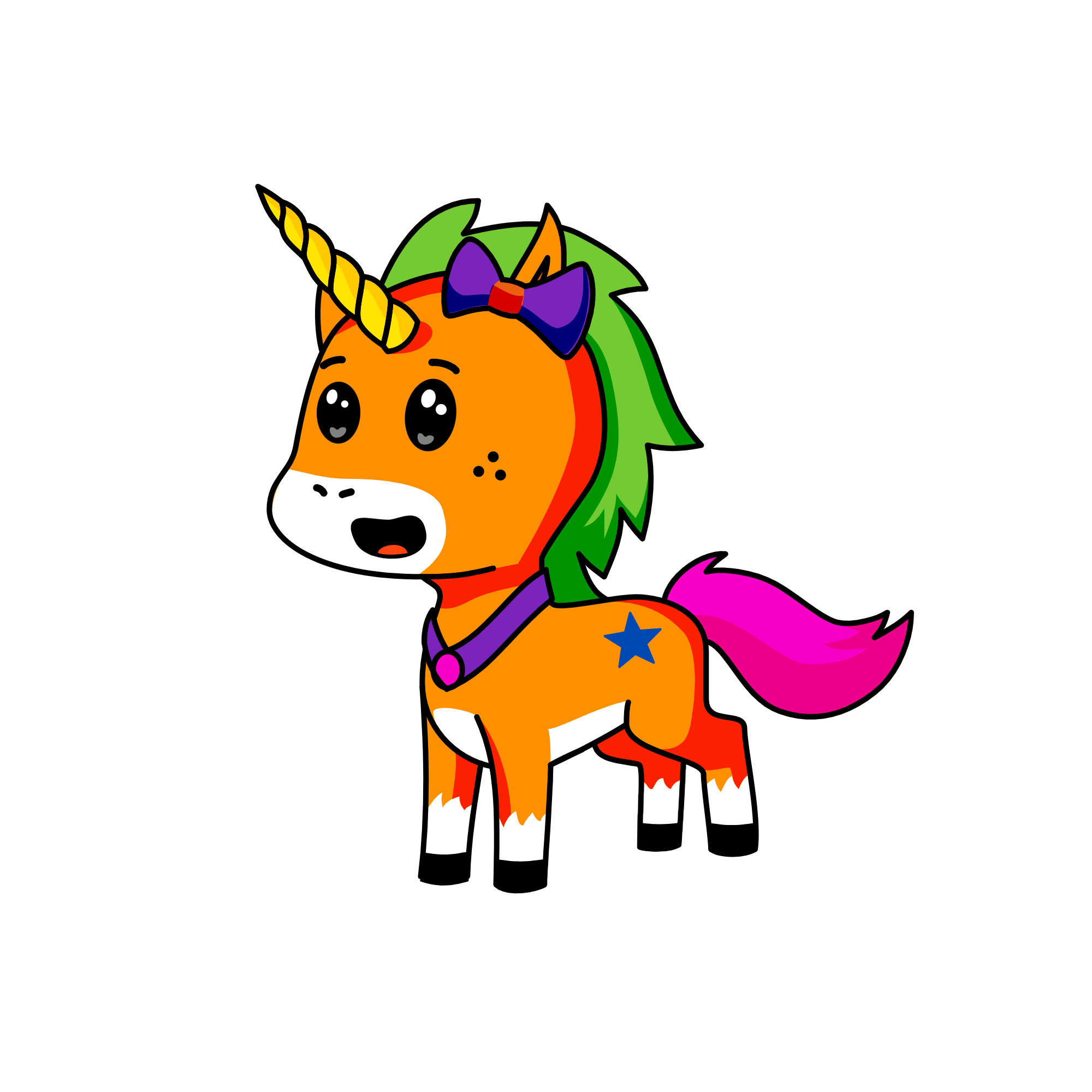 ⭙, the unicorn