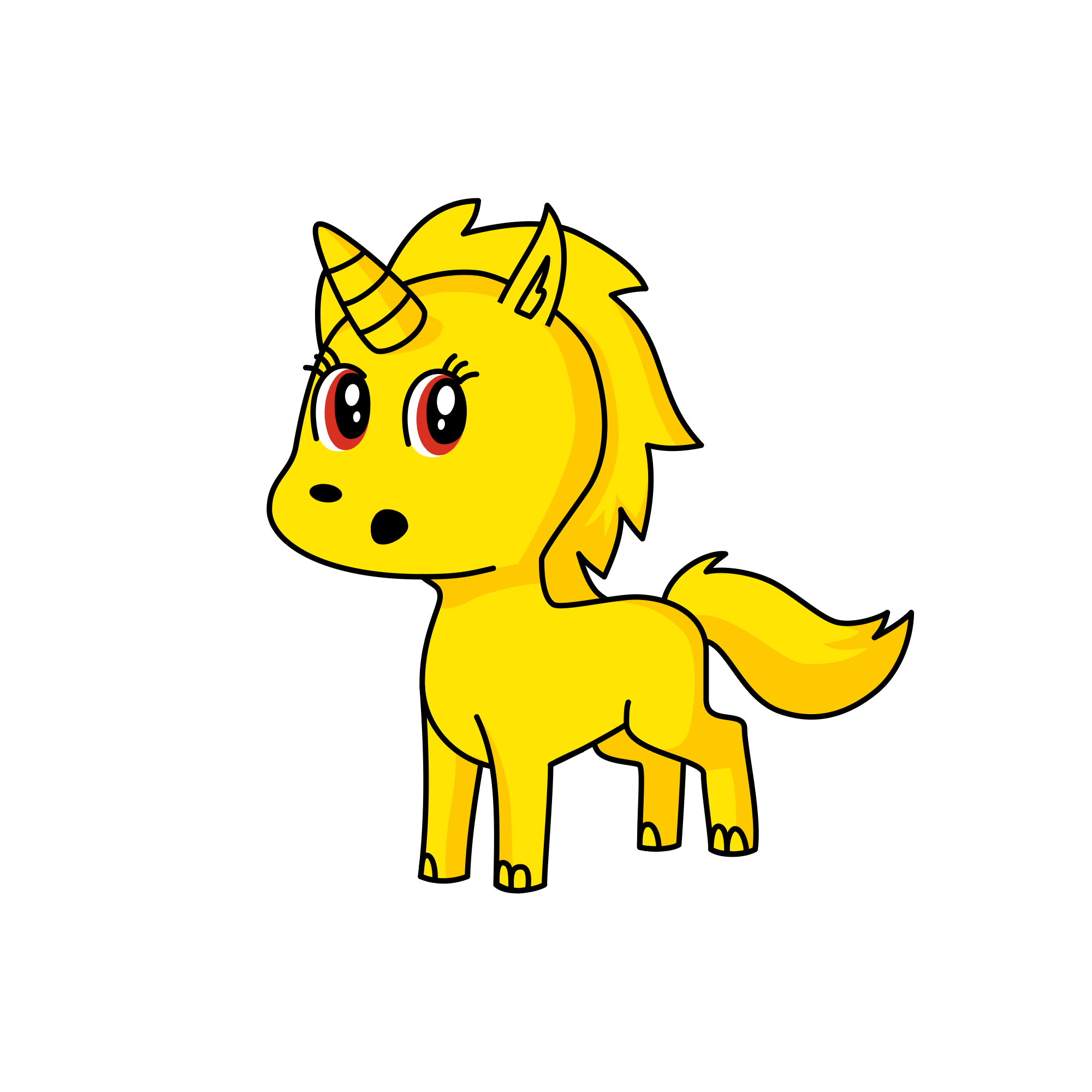 Oí chip a penny , the unicorn