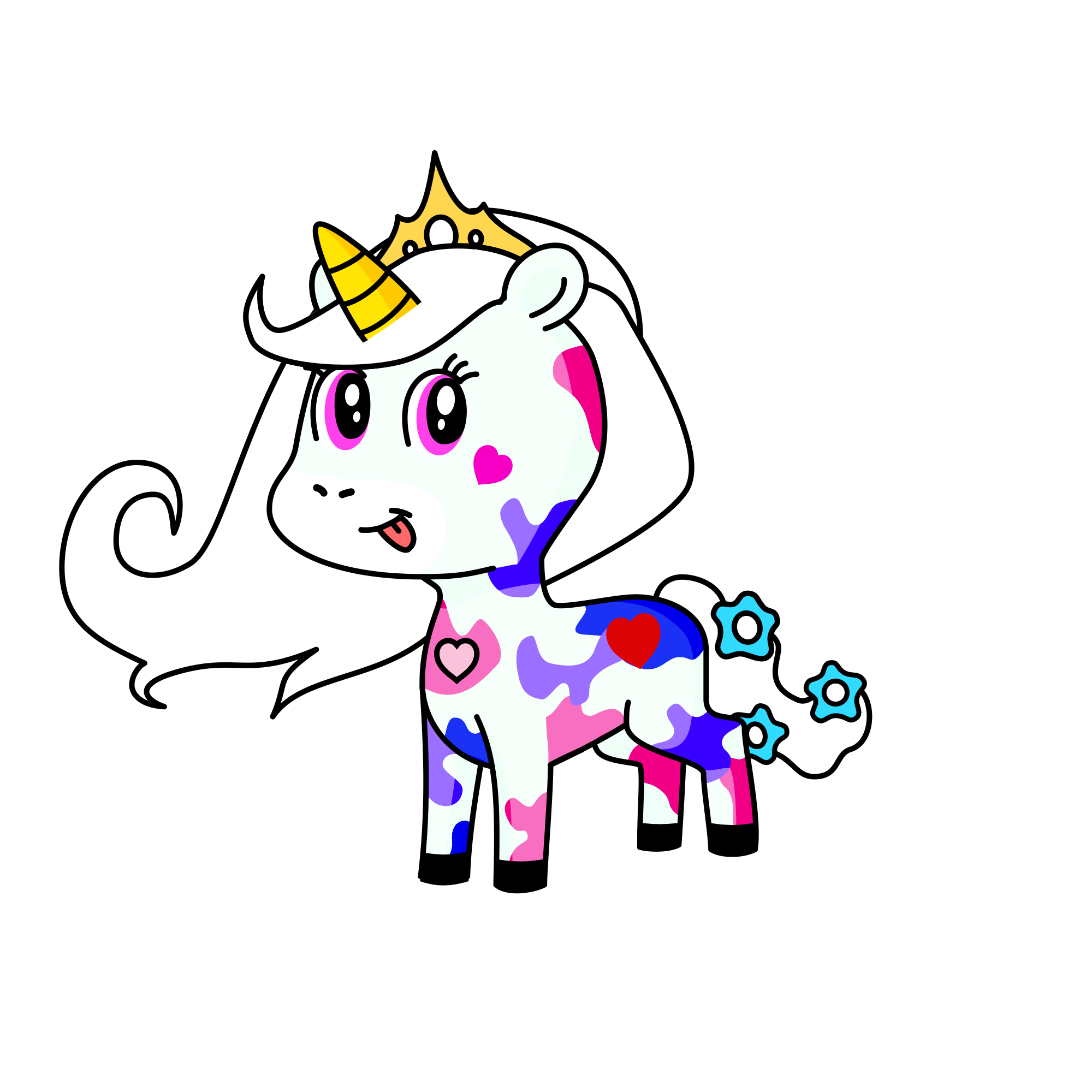 Evelyn the drama queen, the unicorn