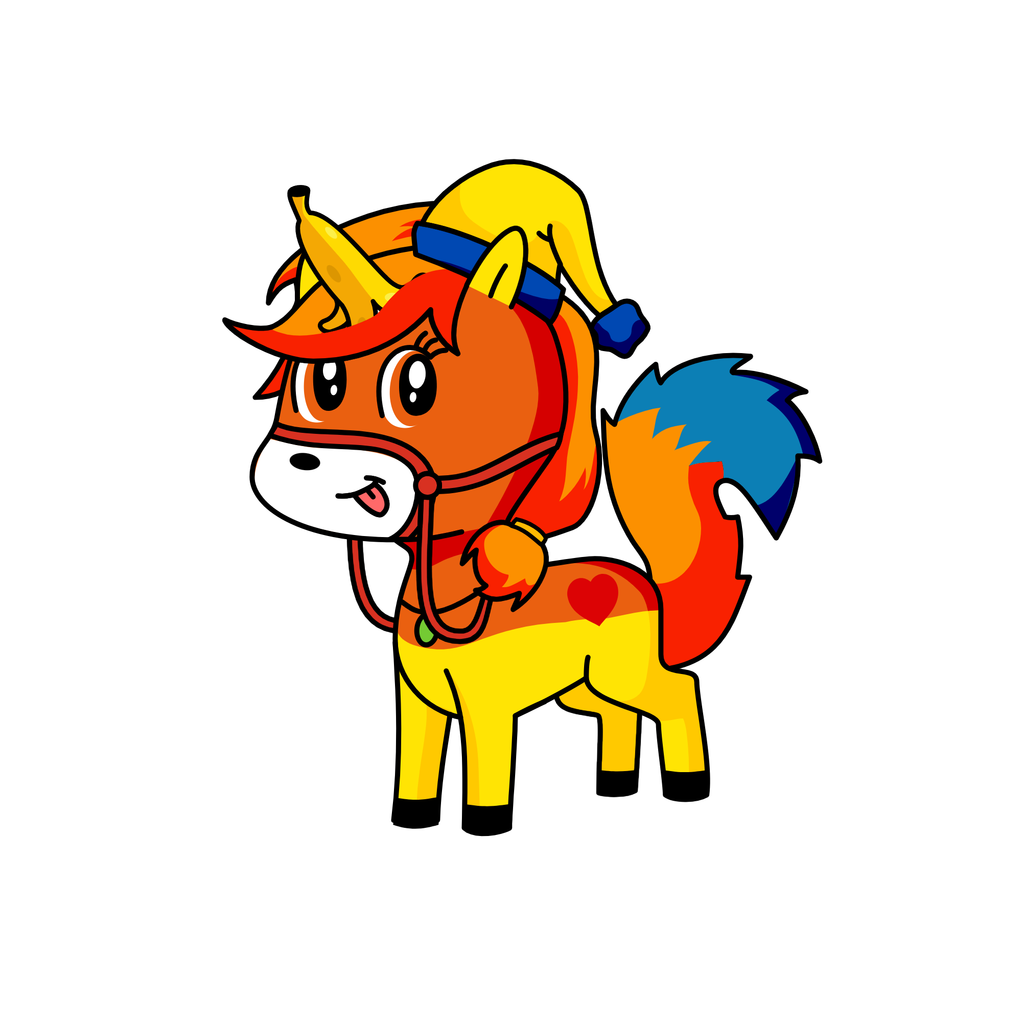 /╲/\╭(•‿•)╮/\╱\, the unicorn