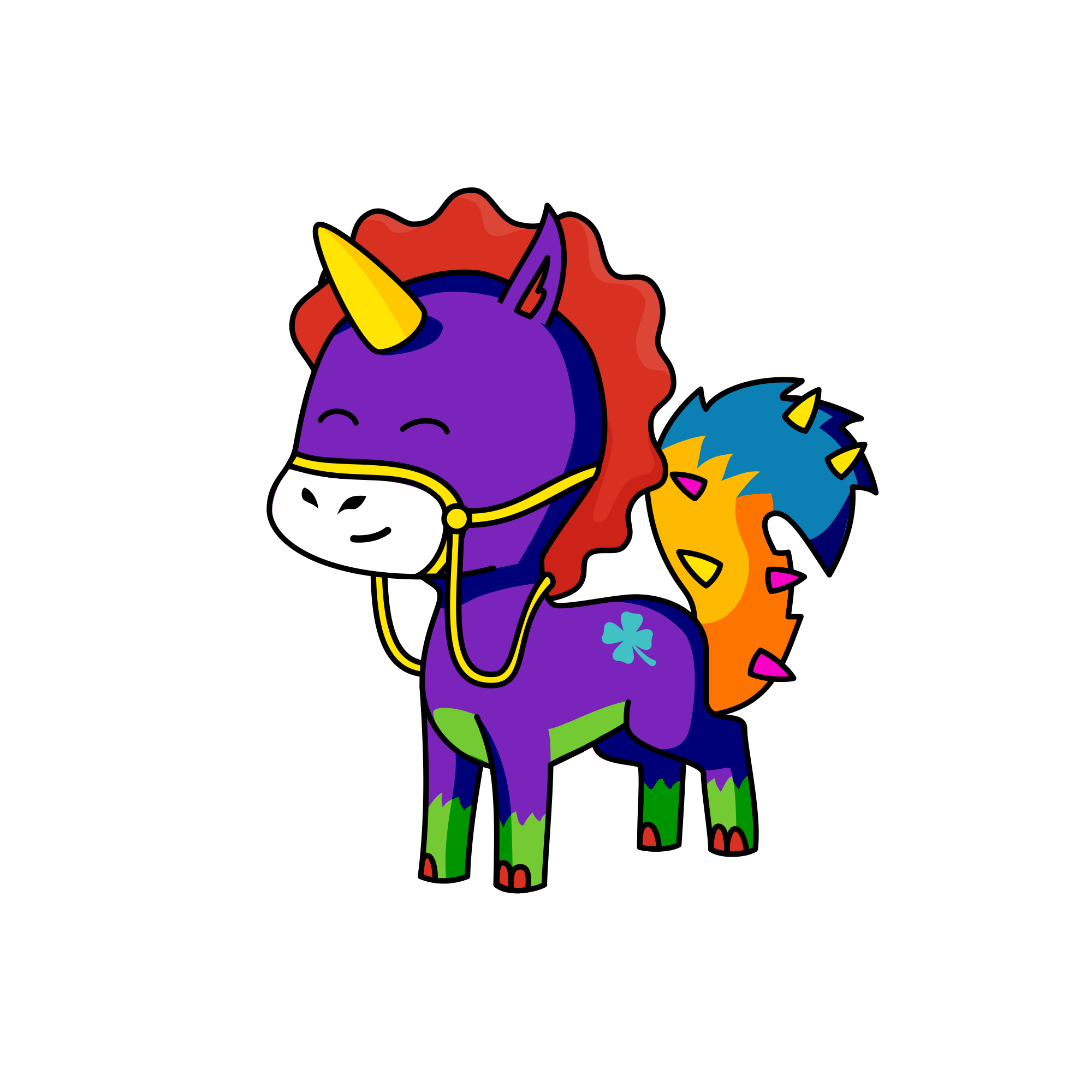 Don’t click the white horses, the unicorn