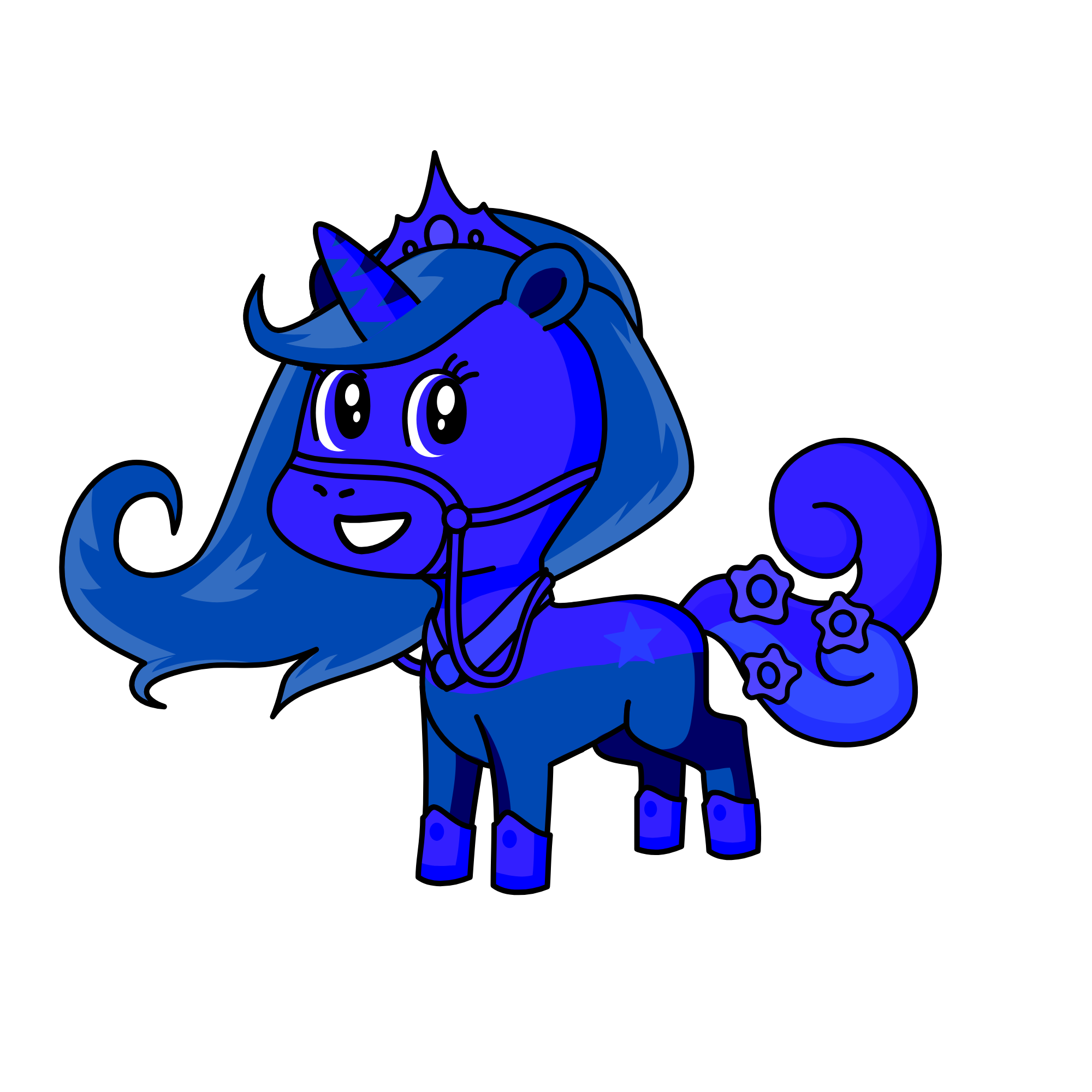 Darky, the unicorn