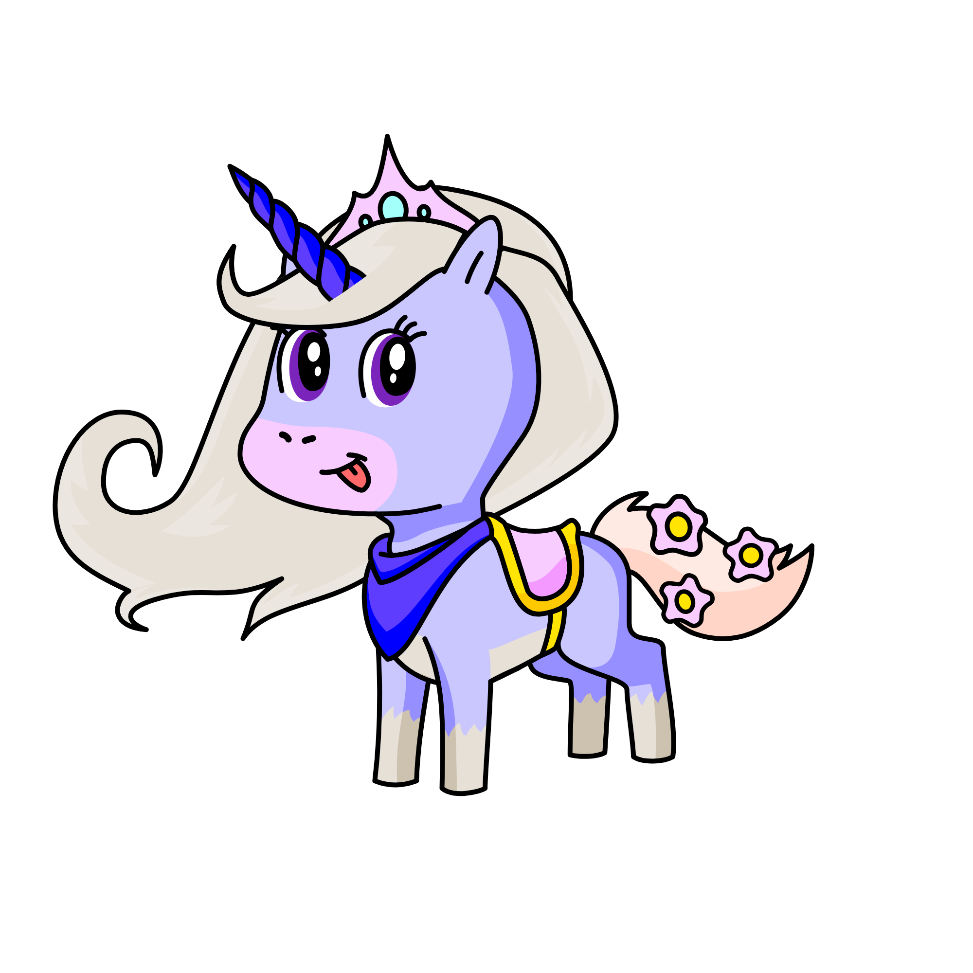 Blueberries, the unicorn