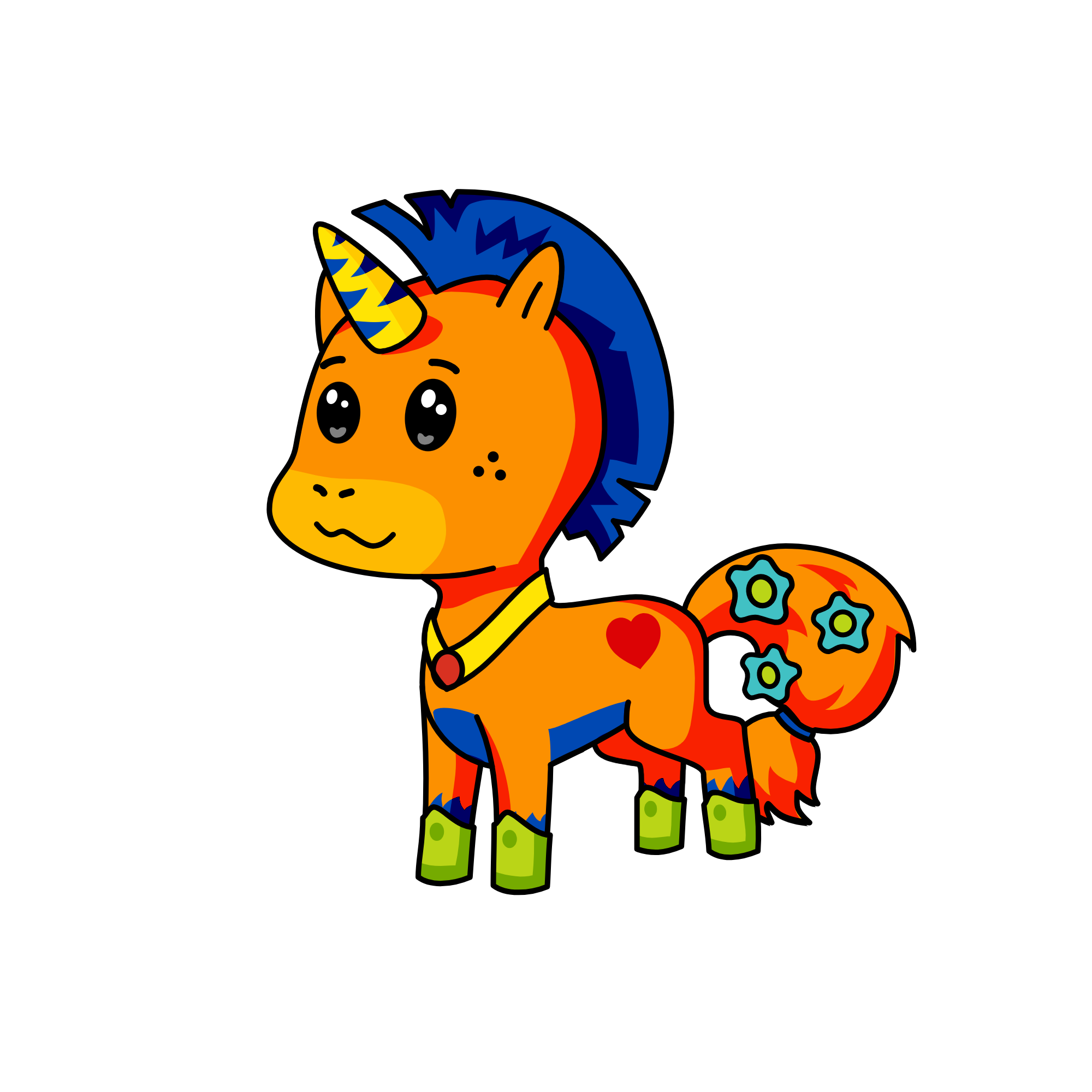 Have fun with your new toy.... Good luck tying to play with it-, the unicorn
