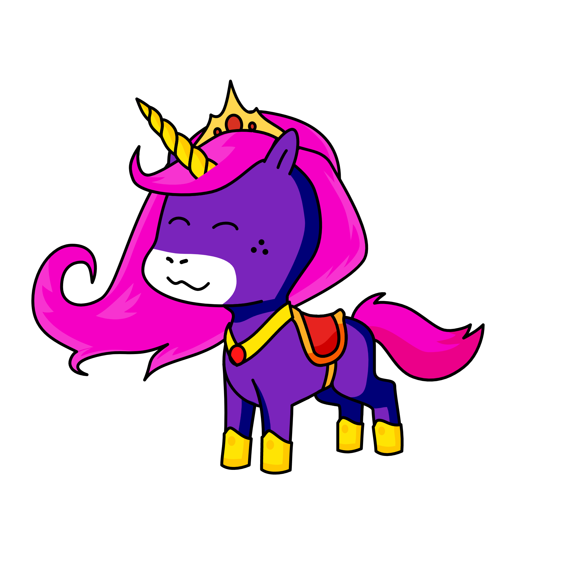 Violet, the unicorn