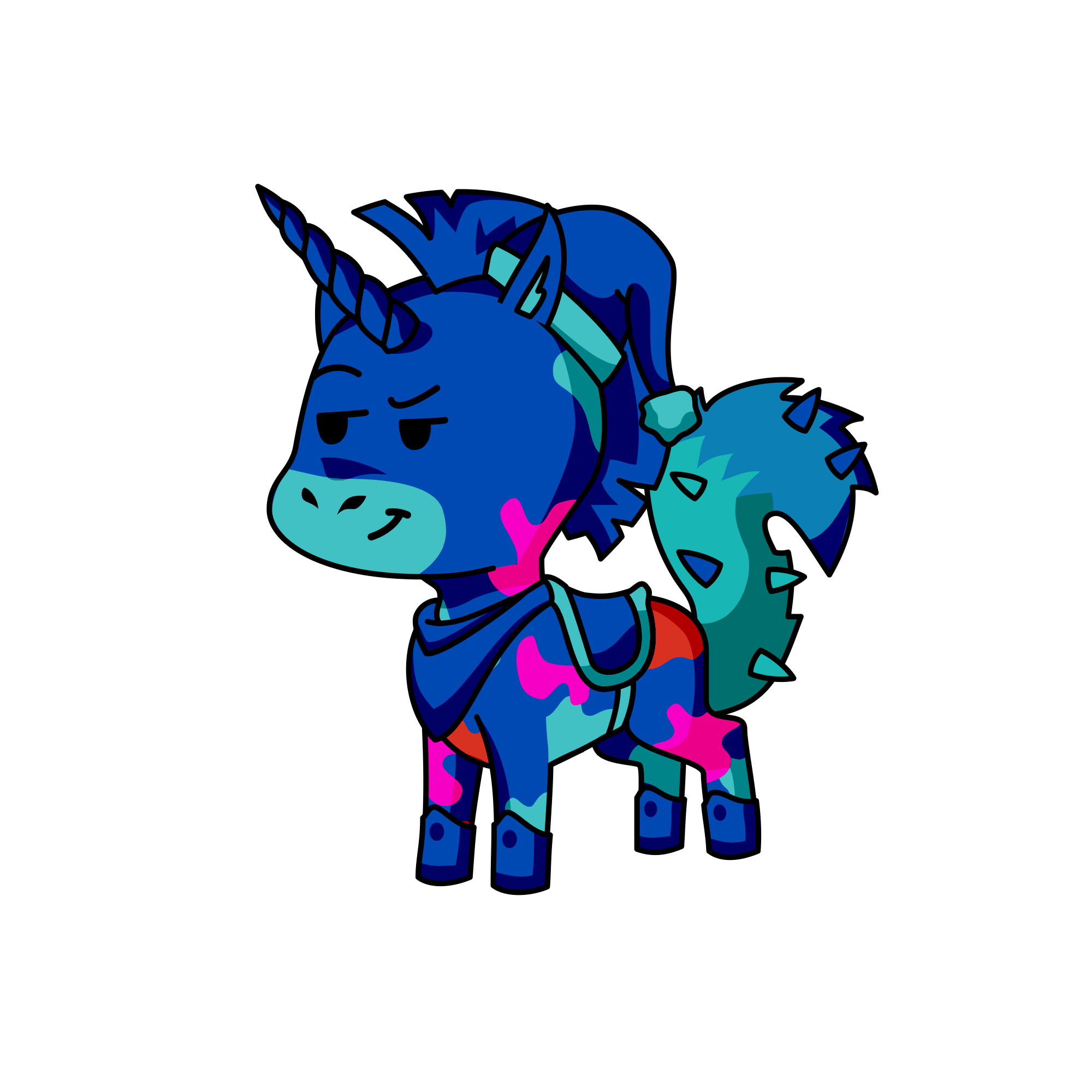 Blue horses are not gay, the unicorn