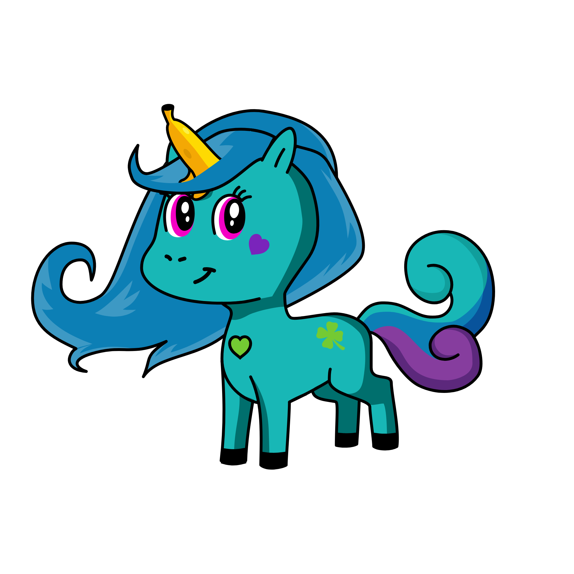Lucky, the unicorn
